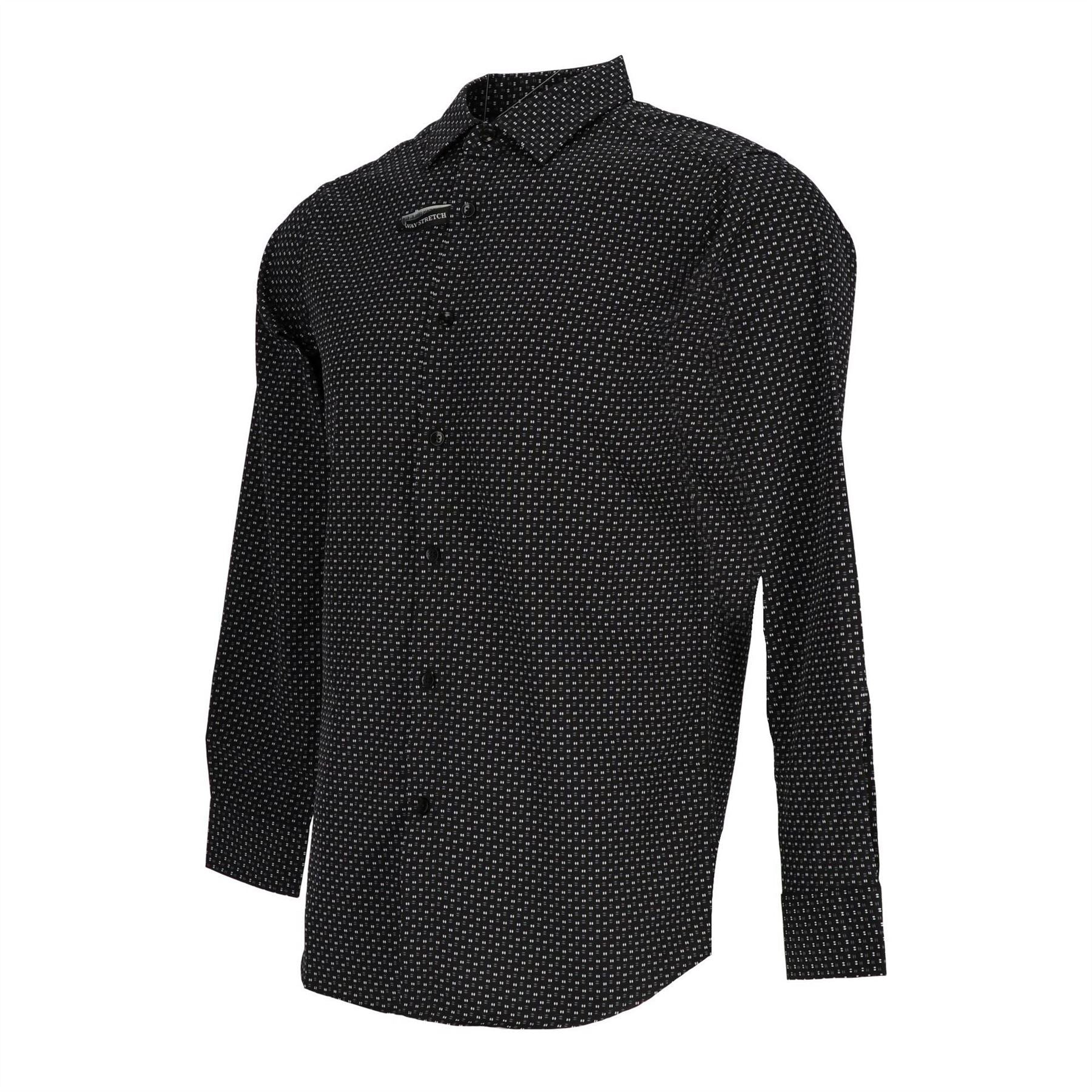 Scotch and Soda Pattern Collared Neck Long Sleeve Shirt