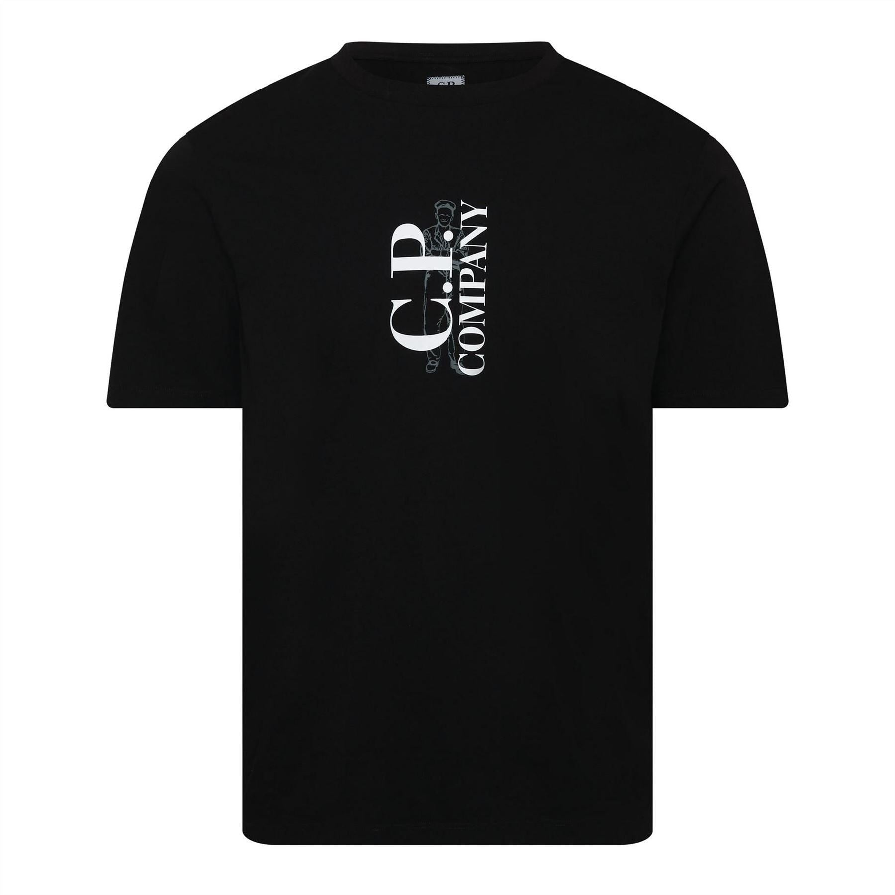 CP Company 1 Jersey Vertical Logo T-Shirt