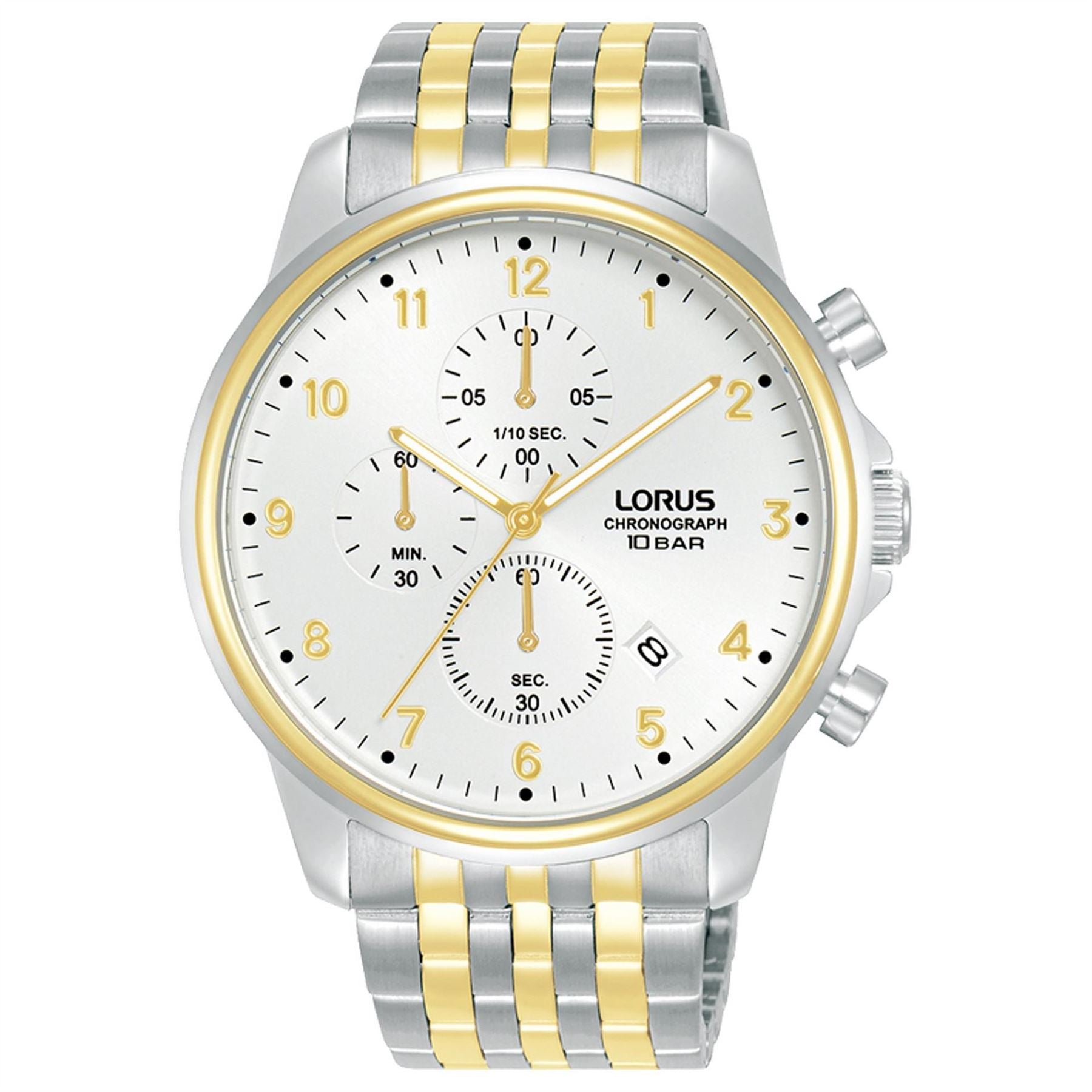Lorus Chronograph Steel Bracelet Analogue Watch