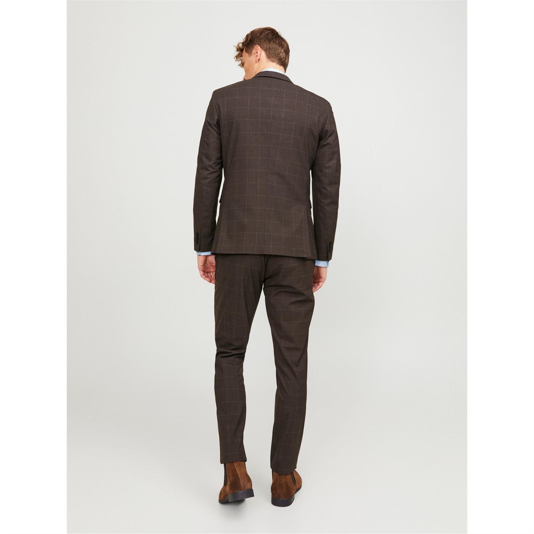 Jack and Jones Checked Smart Slim Fit Trouser