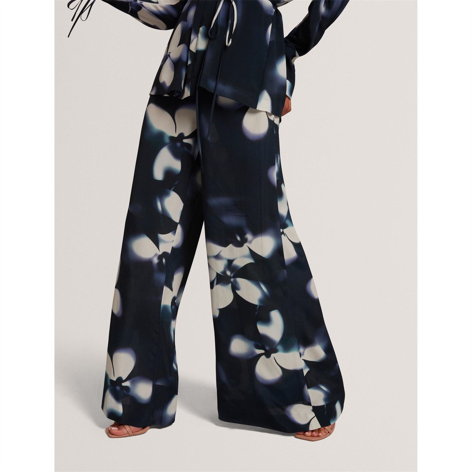 Ted Baker Floral Patterned Wide Palazzo Trousers