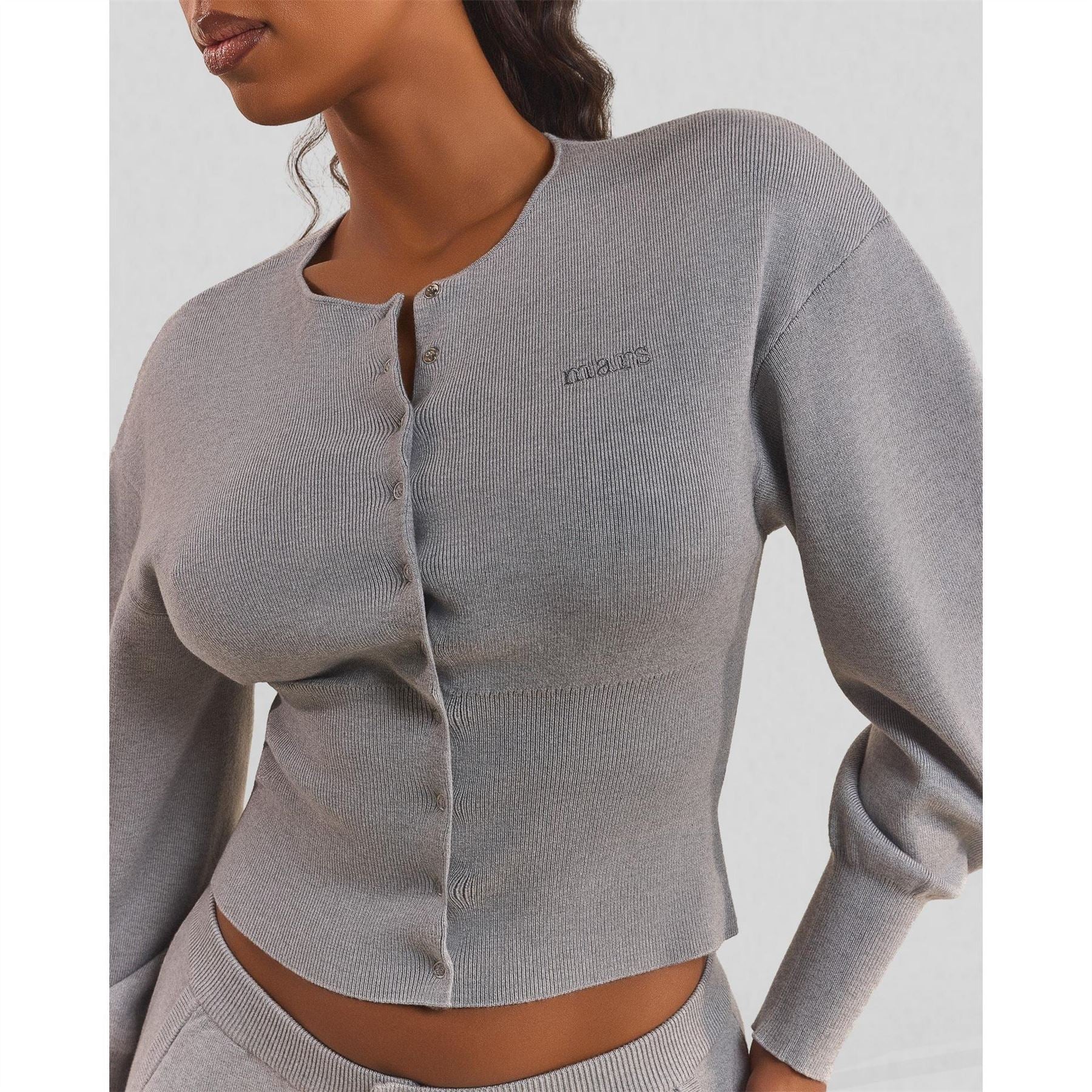 Mars The Label Button Cardigan
