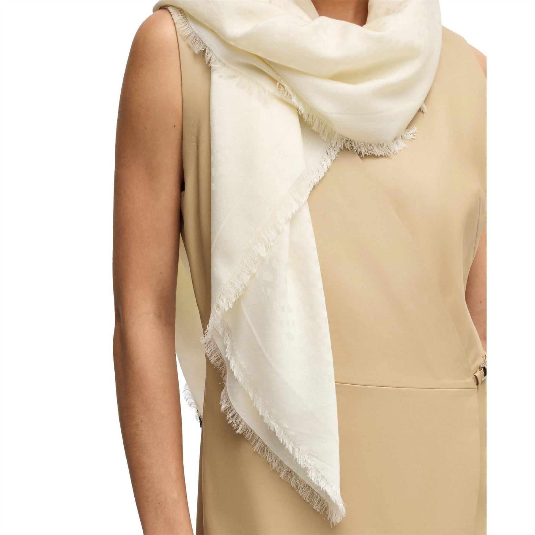Boss Monogram Jacquard Scarf