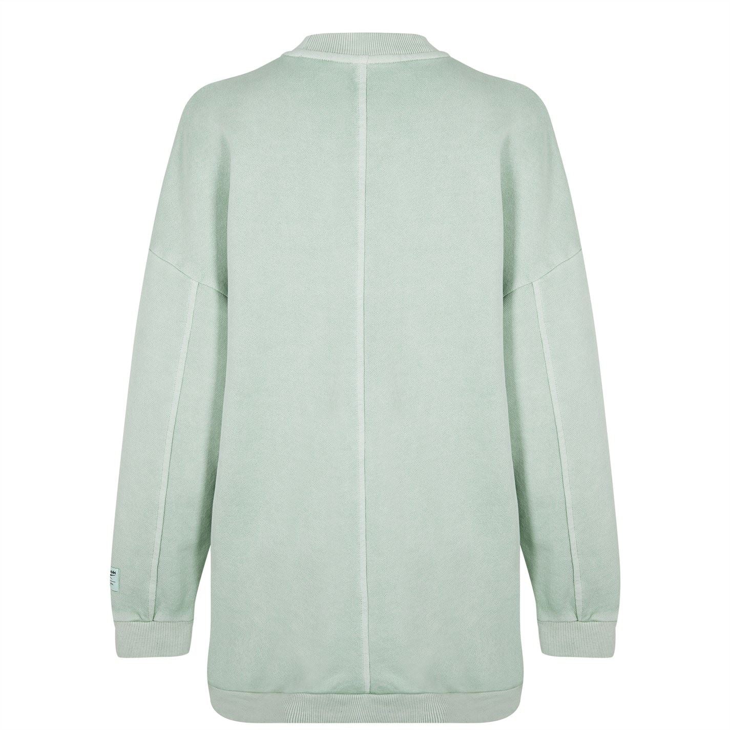 Reebok Mock Neck Oversize Fit Long Sleeve Sweatshirt