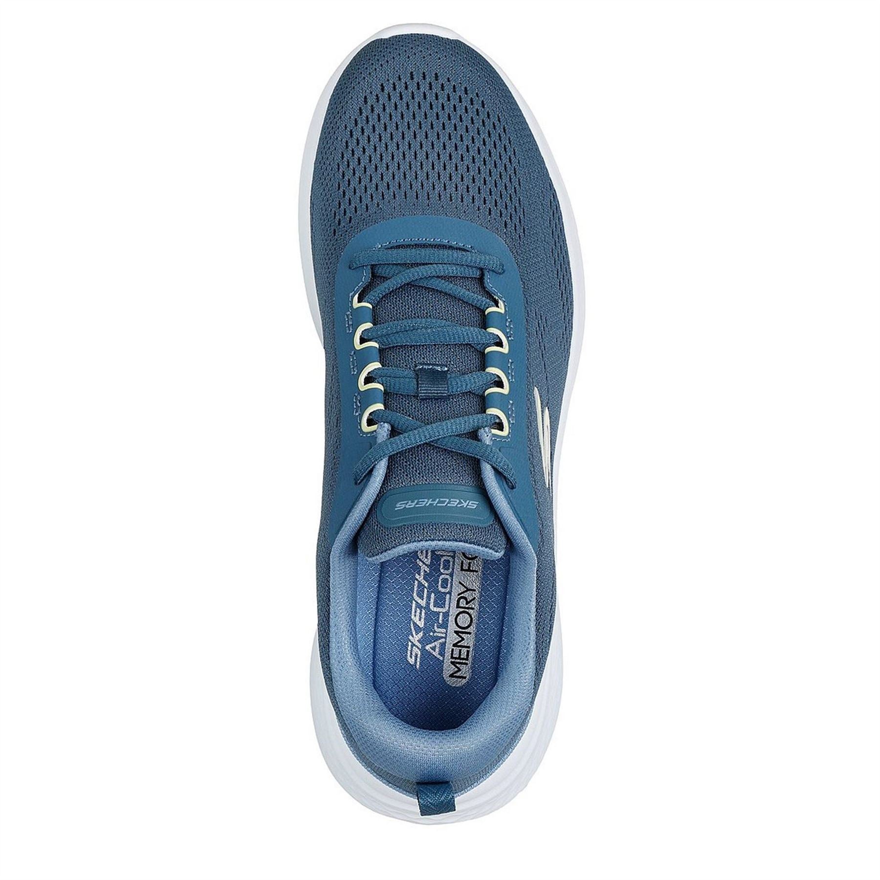 Skechers Mens Mesh Lace Up Low Top Trainers
