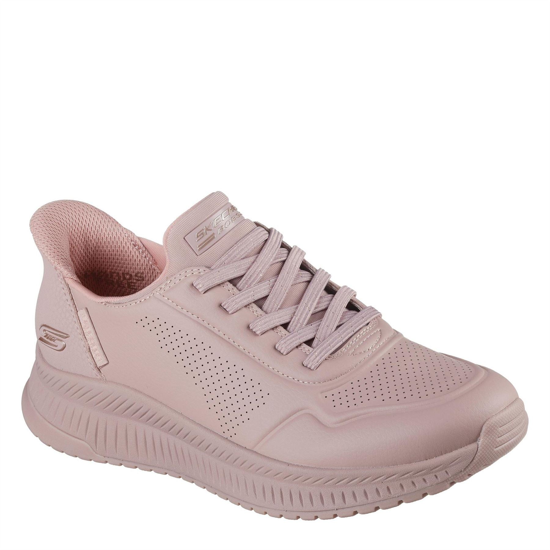 Skechers Bobs Squad 4 Slip On Trainers with Built-In Heel