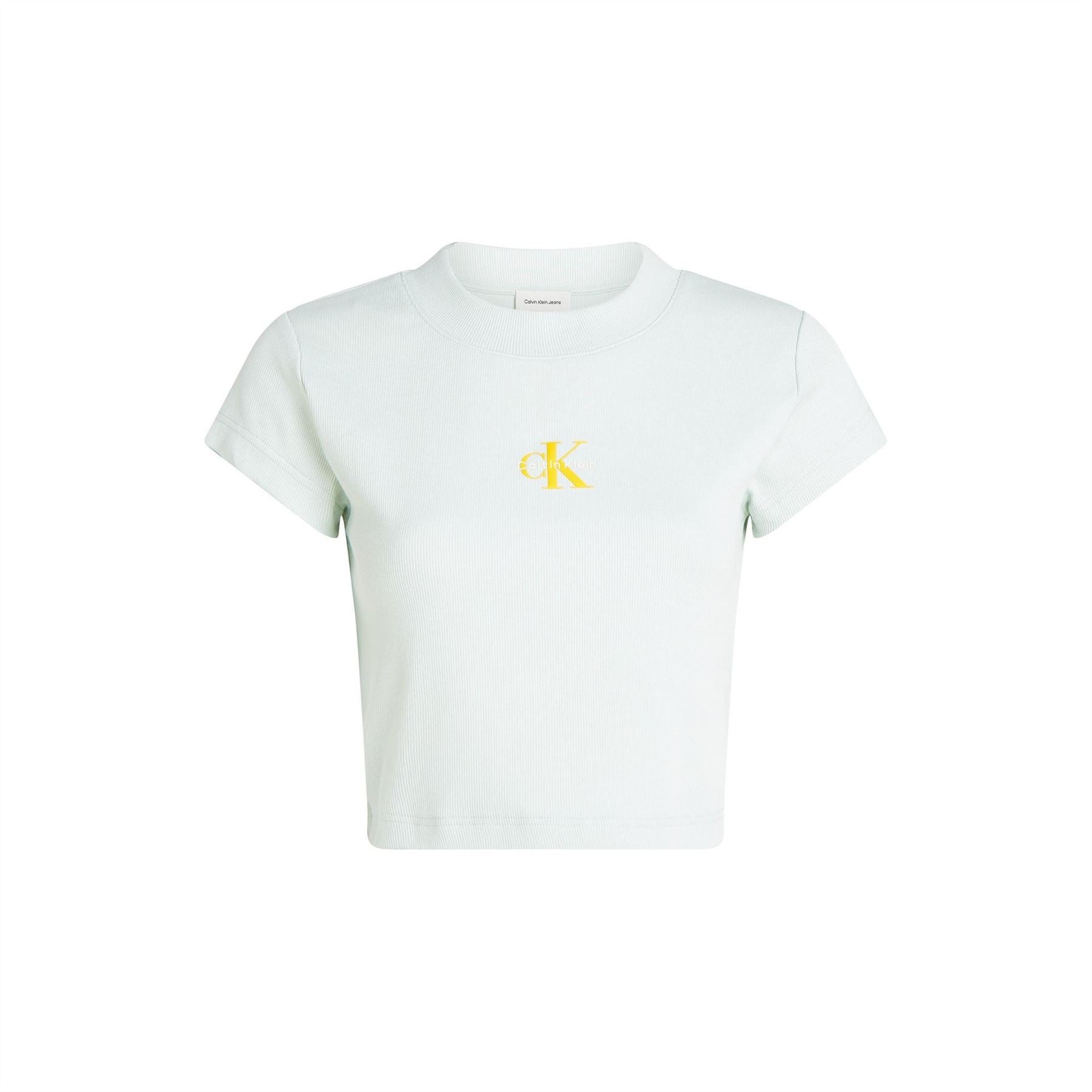 Calvin Klein Jeans Cropped Slim Fit Crew Neck T-Shirt