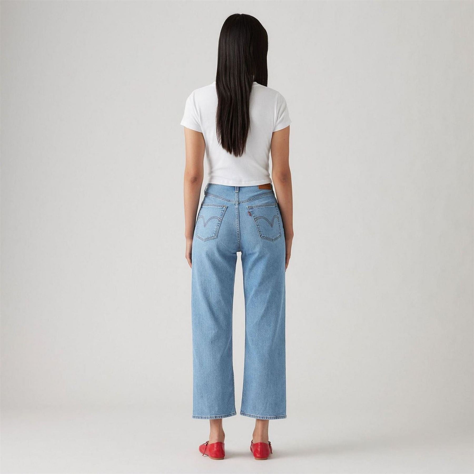Levis Straight Ankle Jeans