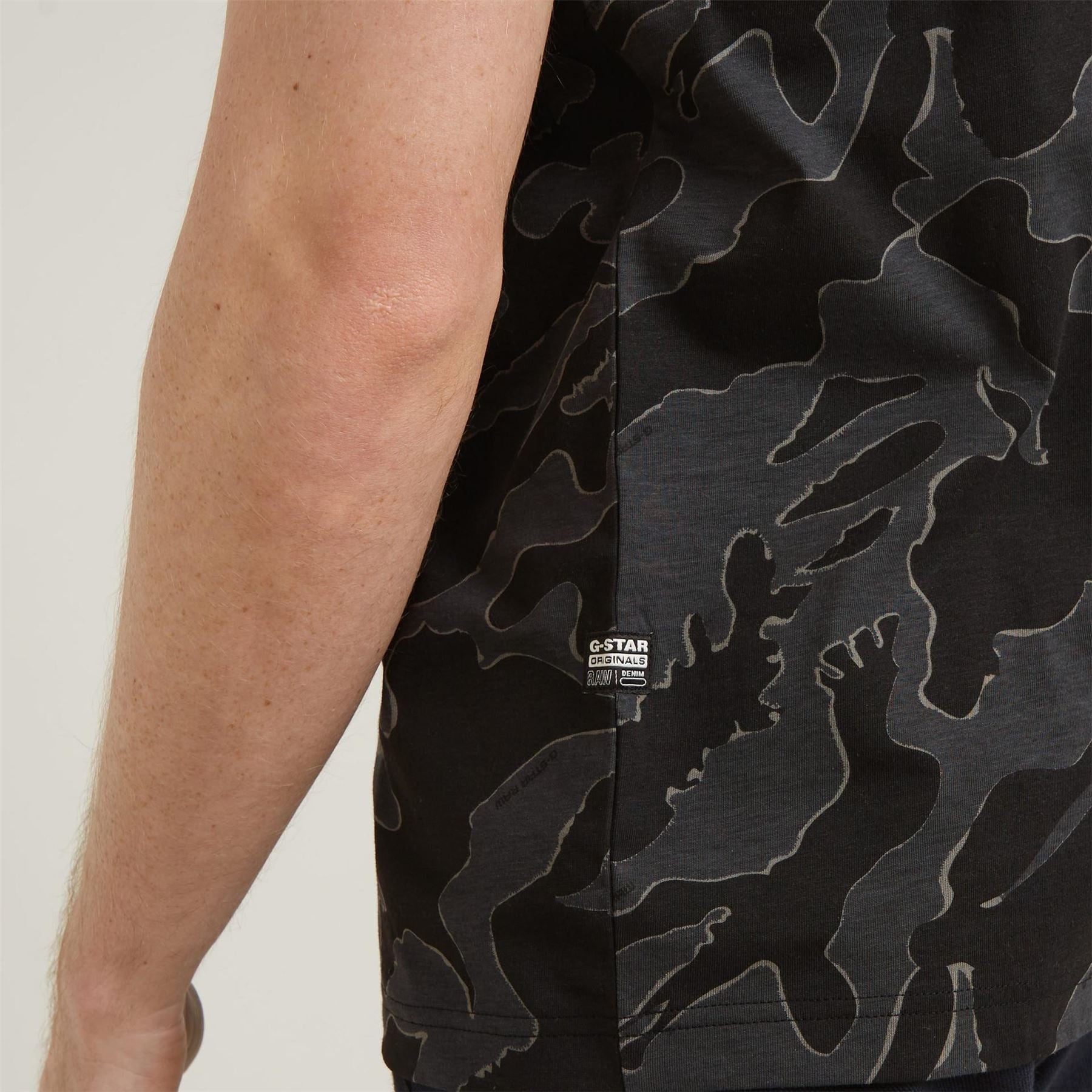 G Star Camo Crew Neck Regular Fit T-Shirt