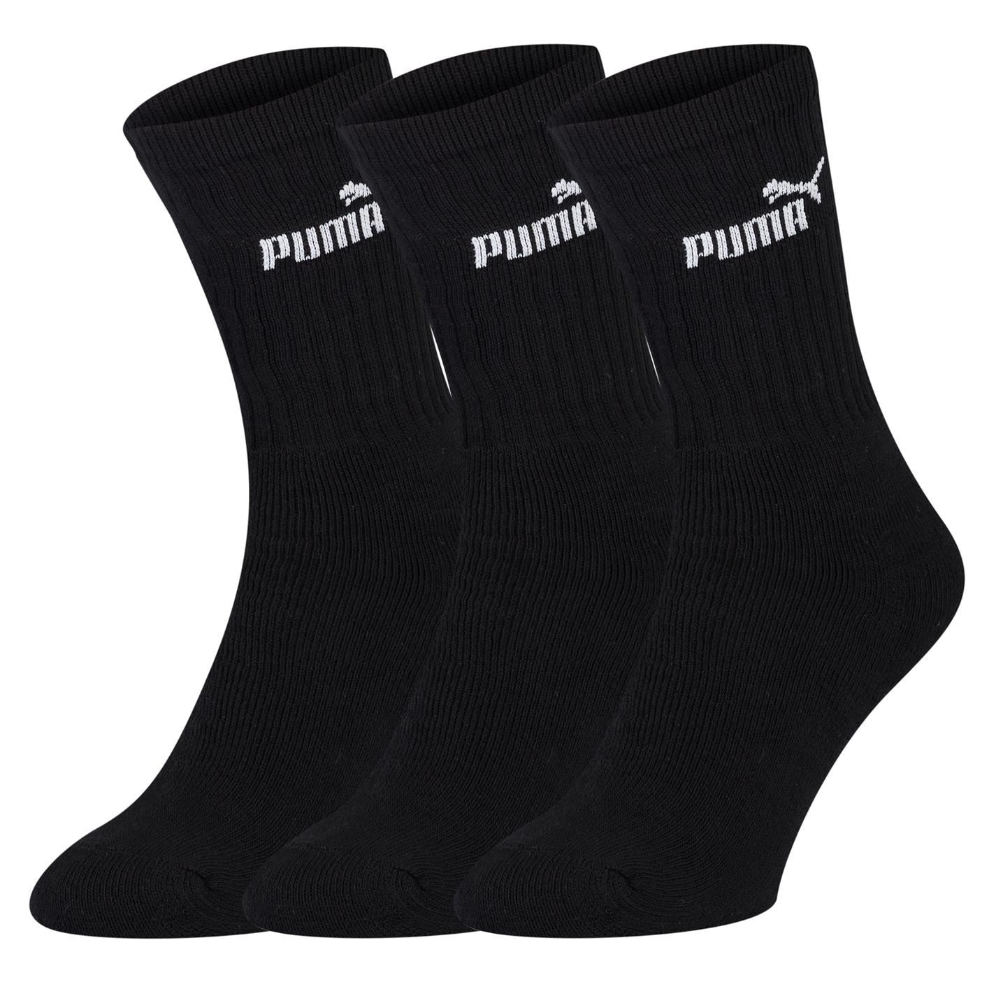 Puma Mens 3 Pack Crew Socks