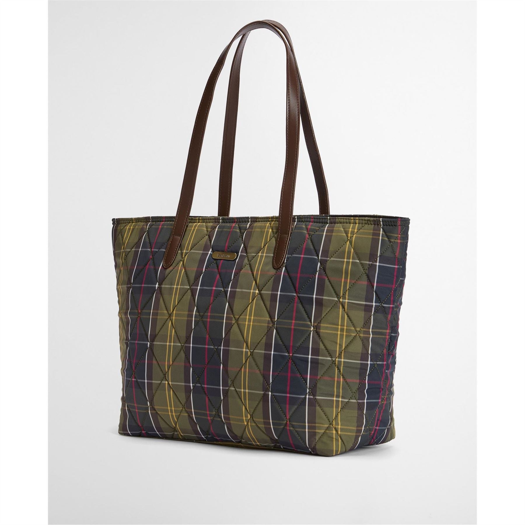 Barbour Wetherham Quilted Tartan Tote Bag
