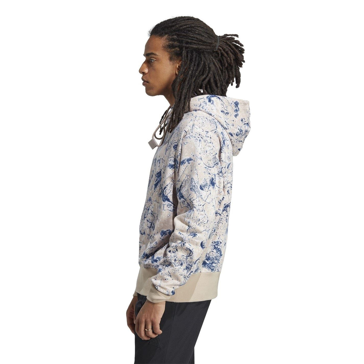 adidas Hooded Relaxed Fit Long Sleeve Sweatshirt