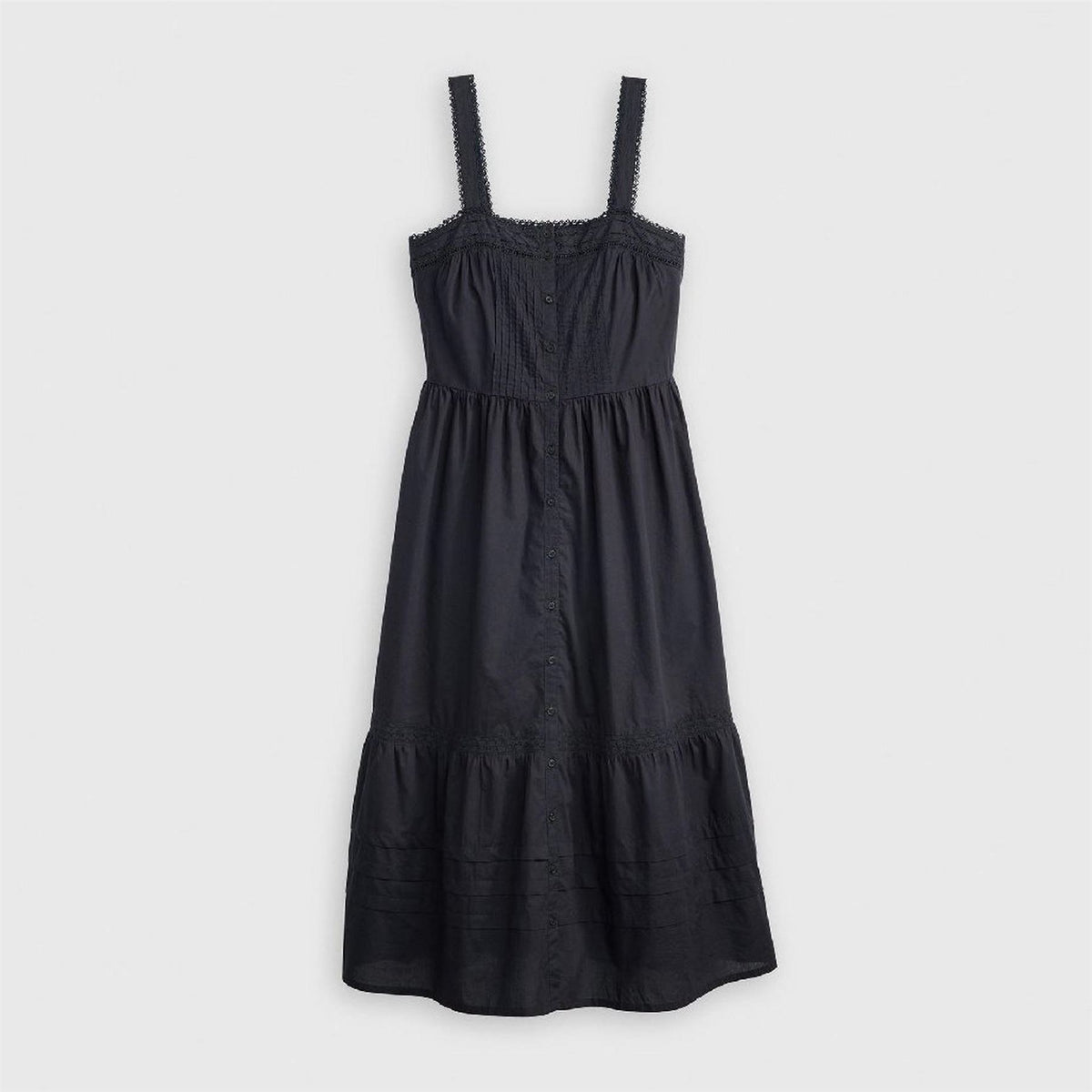 Levis Cici Square Neck Sleeveless Midi Dress