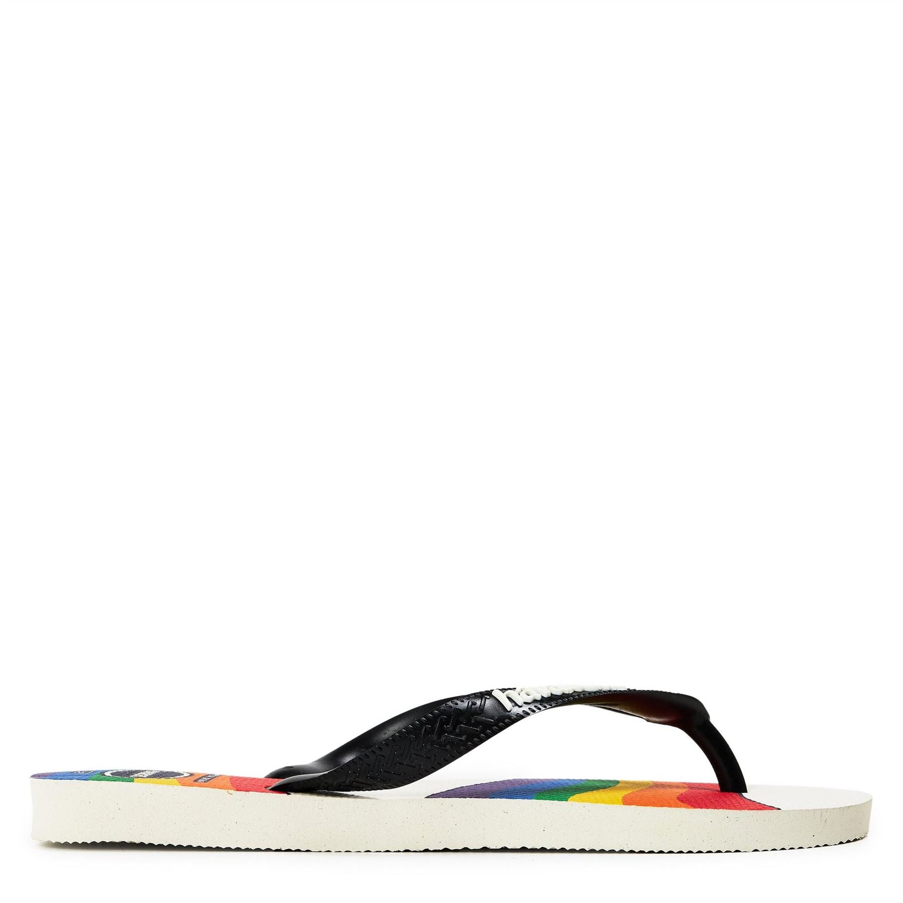 Havaianas Womens Top Pride White Black 35 36 Flip Flops