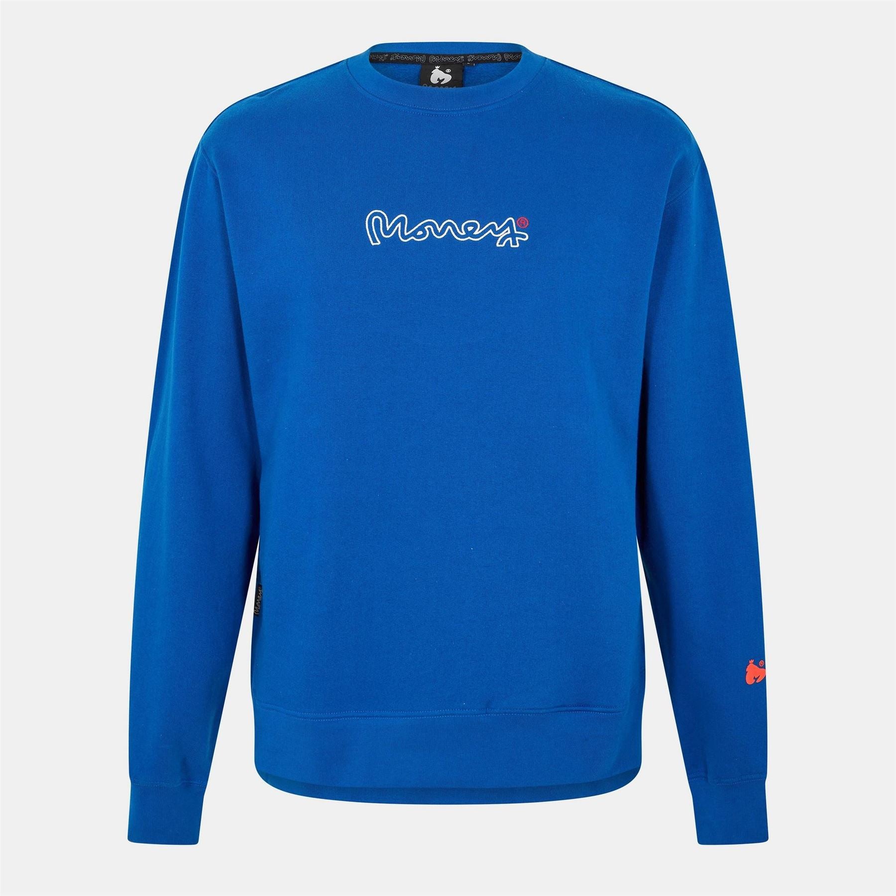 Money Regular Fit Lettering Crew Neck Sweatshirt