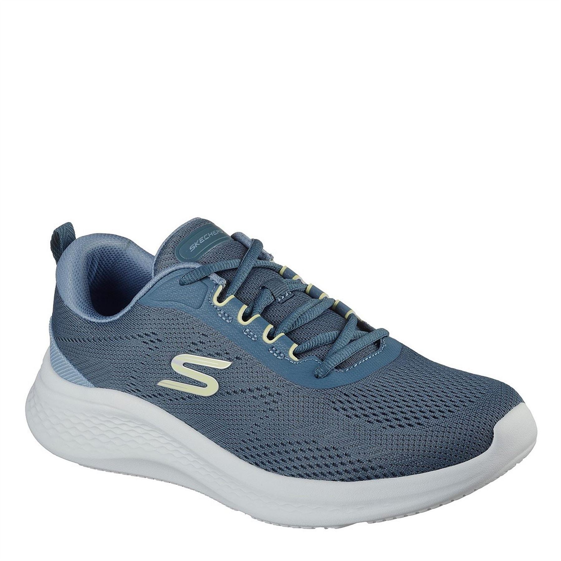 Skechers Mens Mesh Lace Up Low Top Trainers