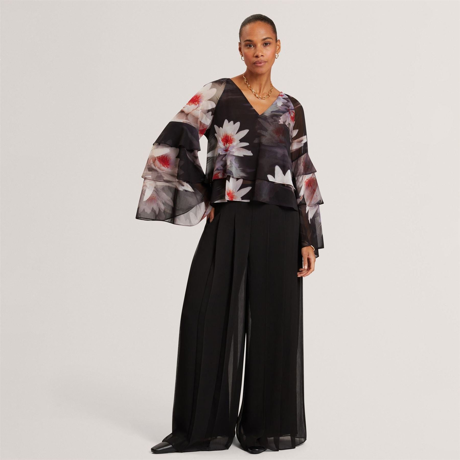 Ted Baker Vnk Ls Ruffletop