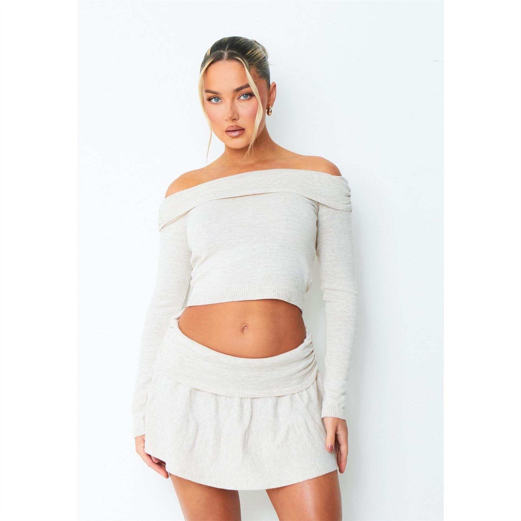 Missy Empire Ruched Fold Over Top