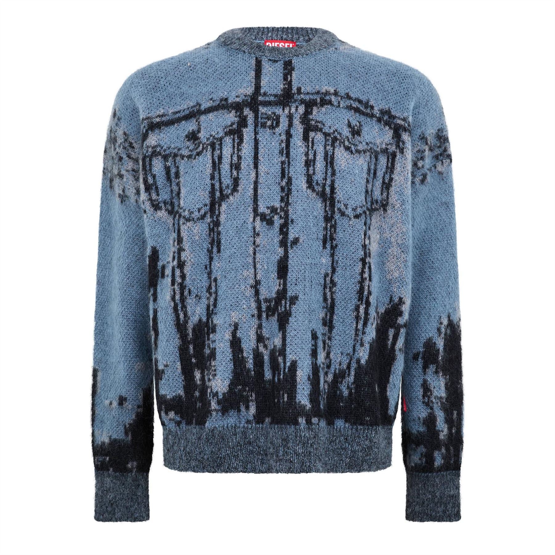 Diesel Crew Neck Long Sleeve Sweatshirt