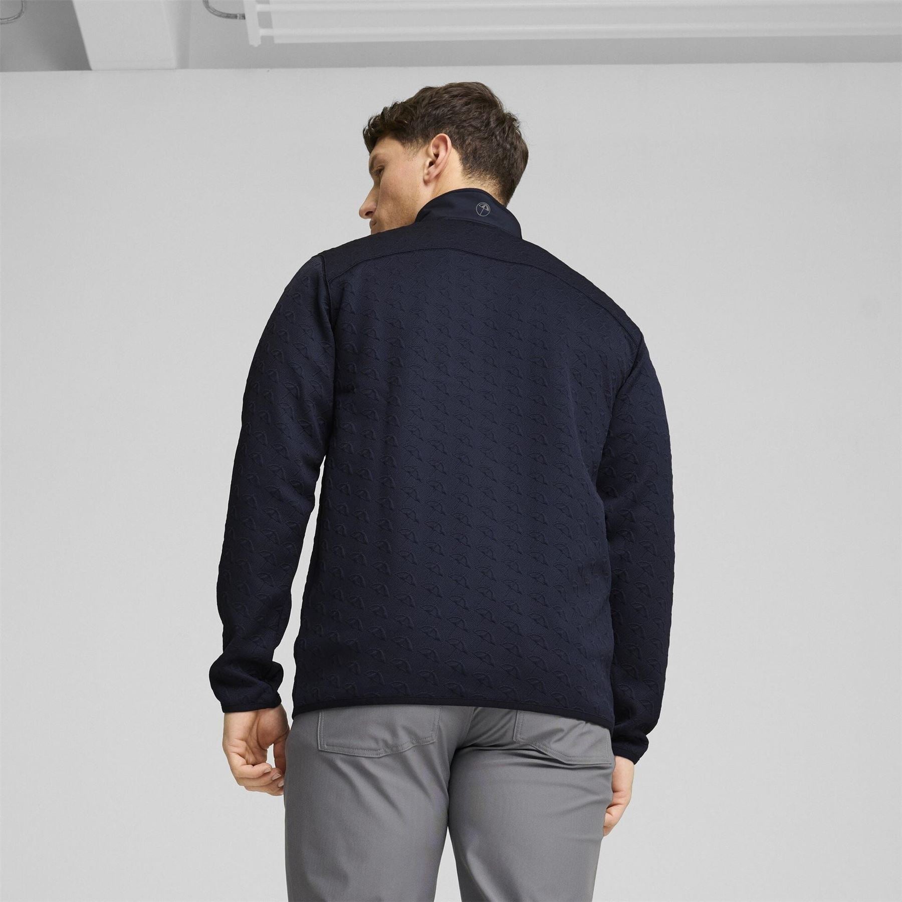 Puma Jac Quarter Zip Long Sleeve Performance Polo Shirt