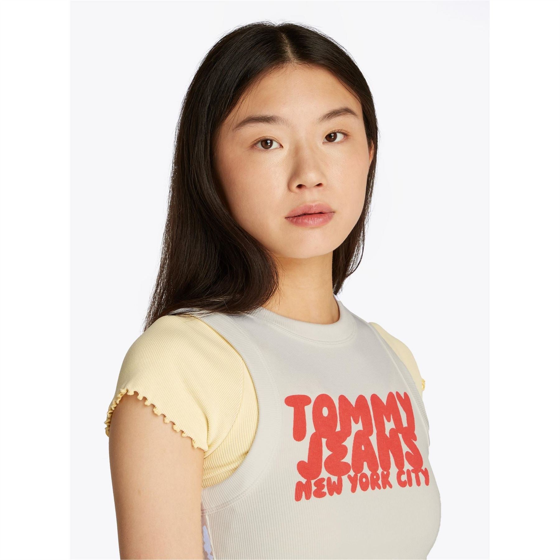 Tommy Jeans Slim Fit Lettering Bubble Tank