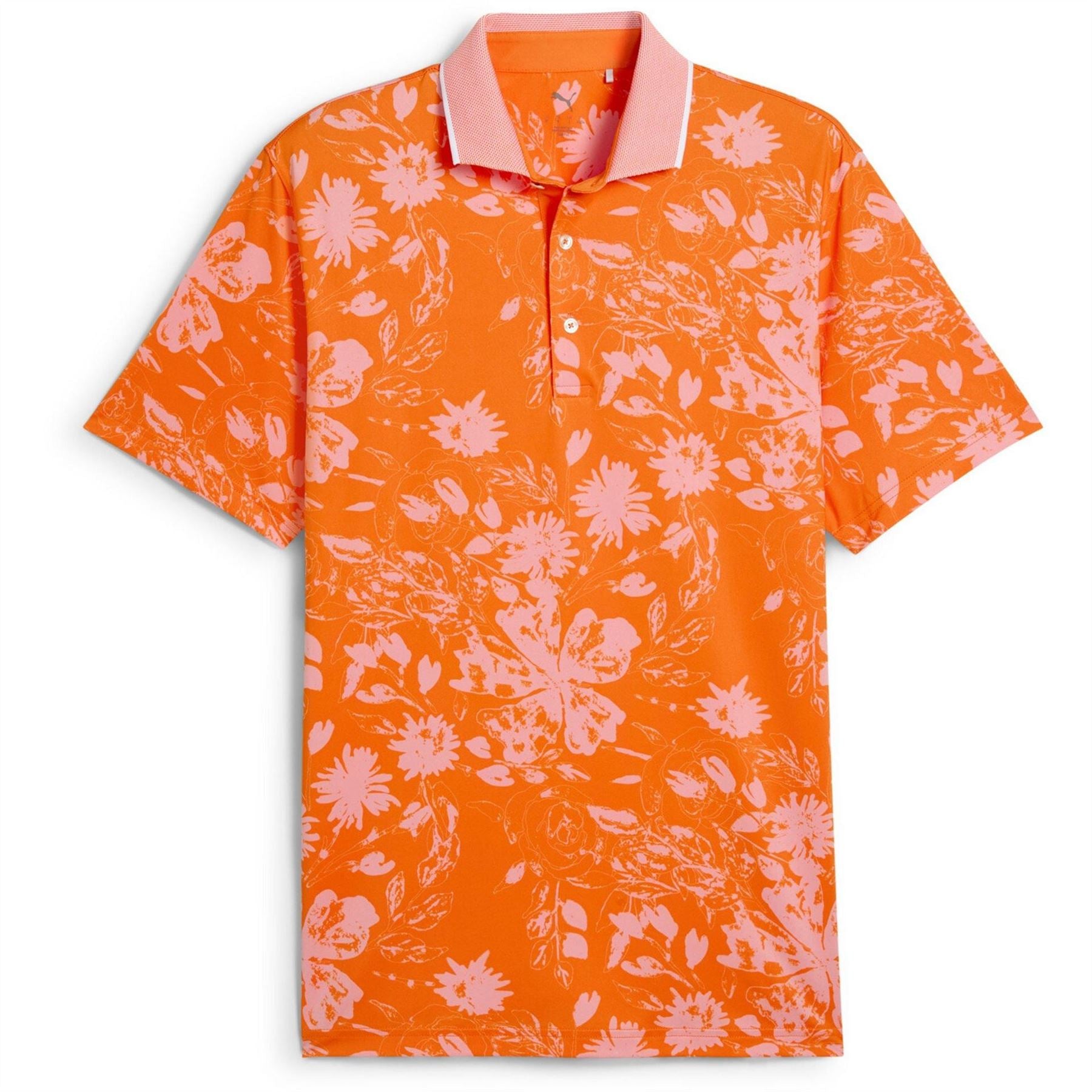 Puma Mattr Rose Short Sleeve Performance Polo Shirt