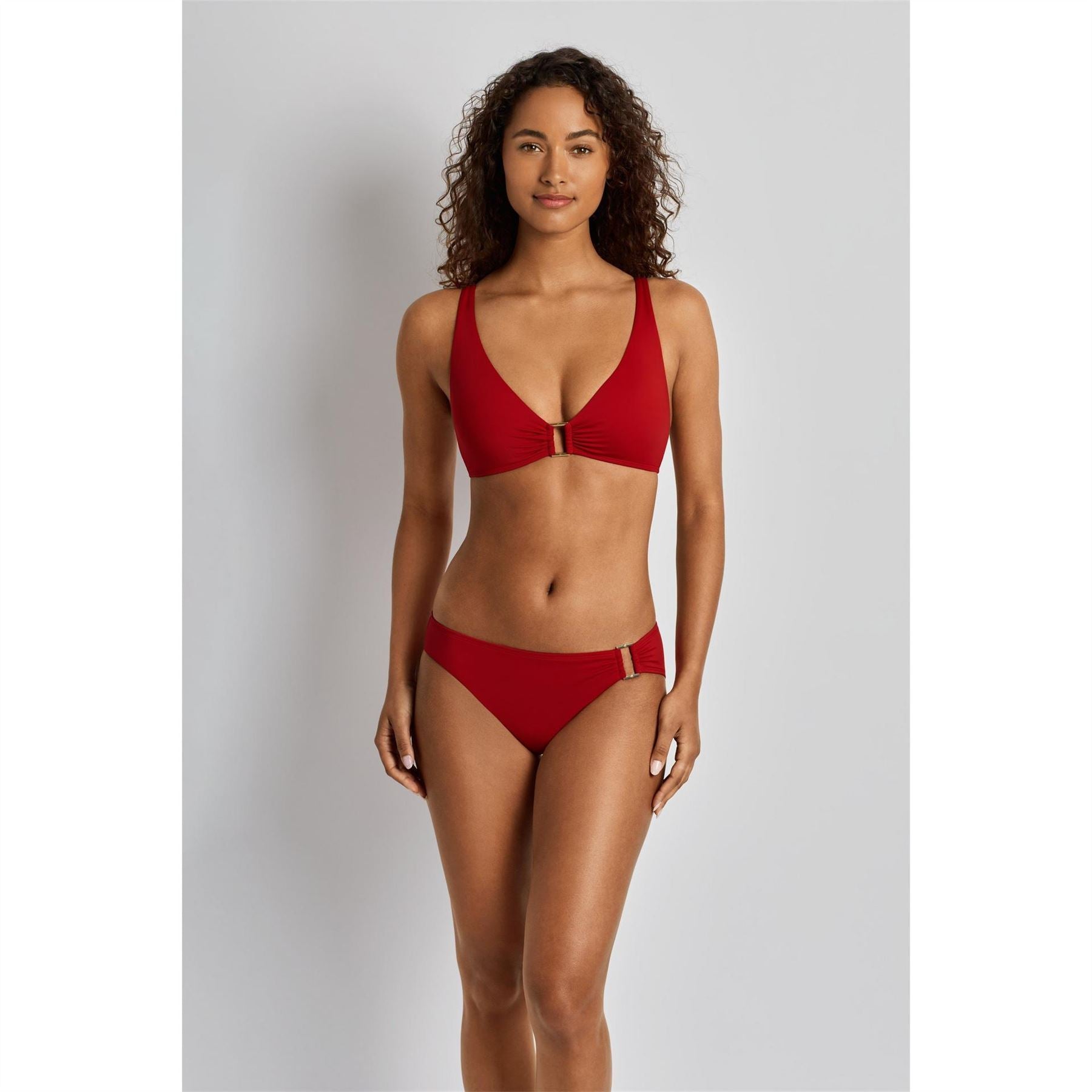 Lauren by Ralph Lauren Front Halter Bikini Top