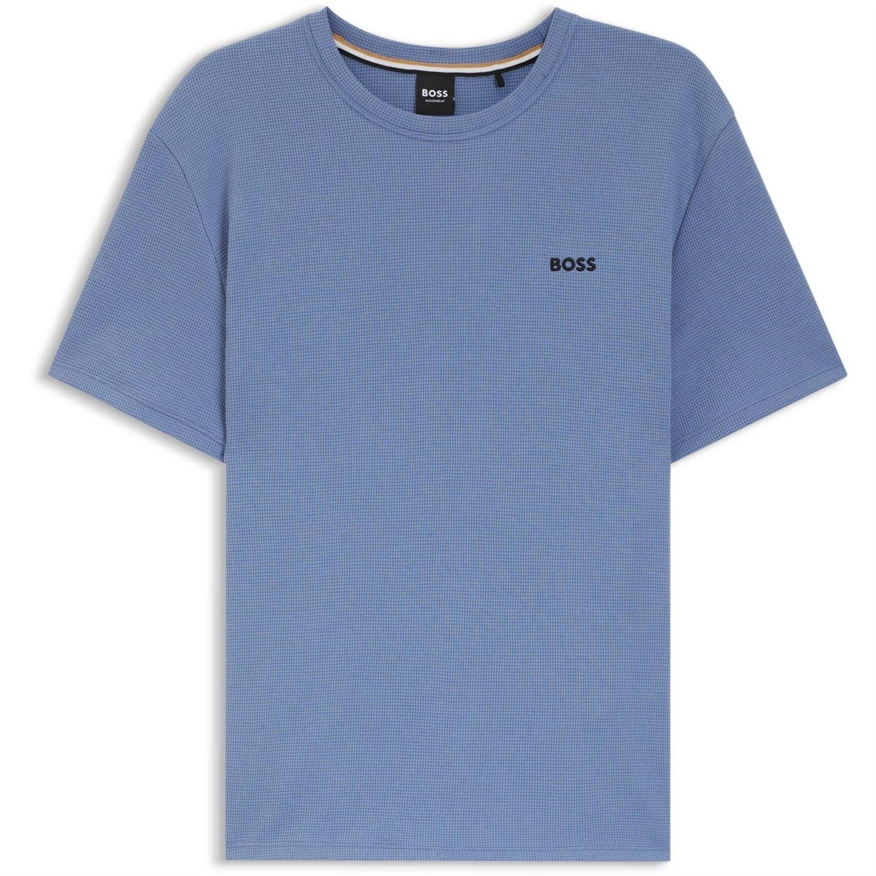 Boss BOSS Bodywear Waffle T Shirt with Structured Design