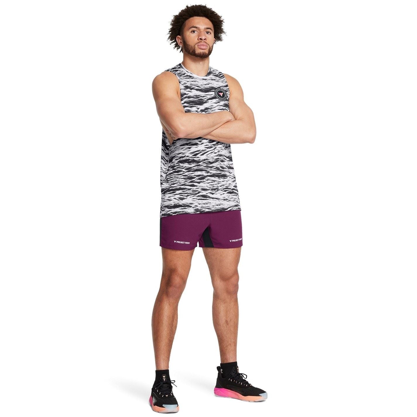 Under Armour Mens Armour Pjt Rock Ultimate 5 Training Short Gym