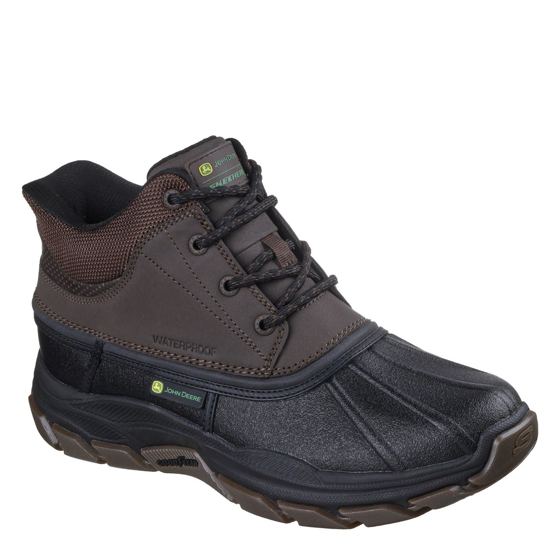 Skechers Mens Deere Slip Ins Mid Top Waterpr Hiking Boots
