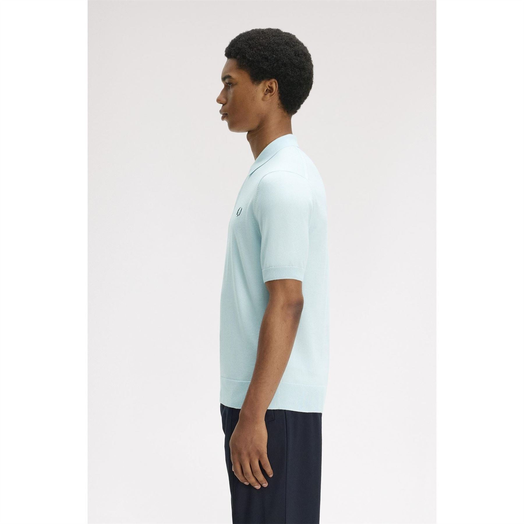 Fred Perry Knitted Short Sleeve Polo Shirt