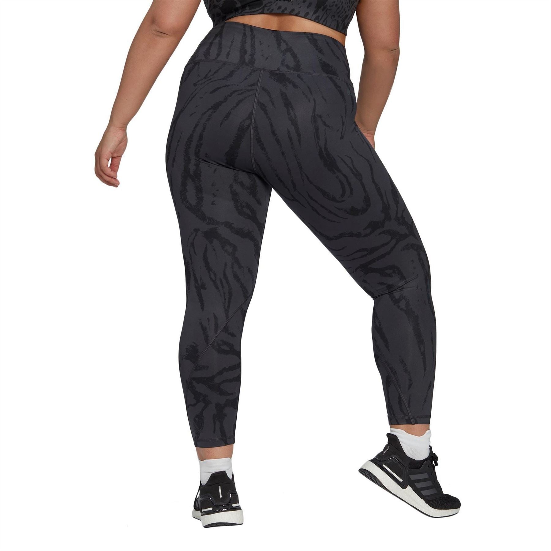 adidas Optime Training Icons Print 7 8 Leggings Ladies