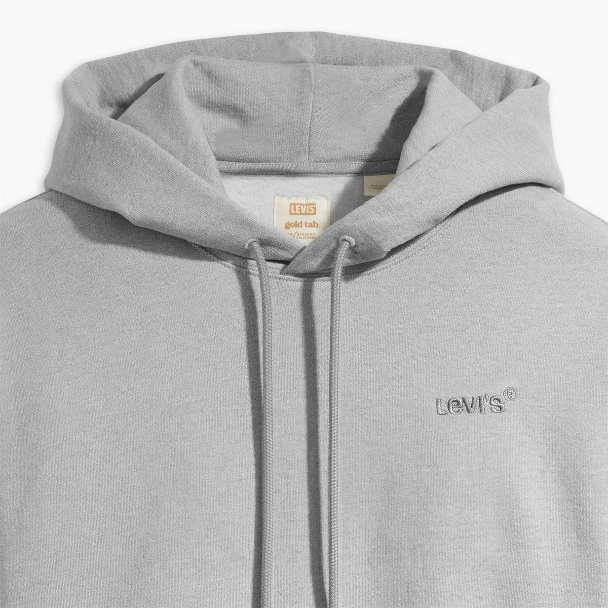 Levis Hooded Neck Drop Shoulder Sweatshirt with Kangaroo Pocket