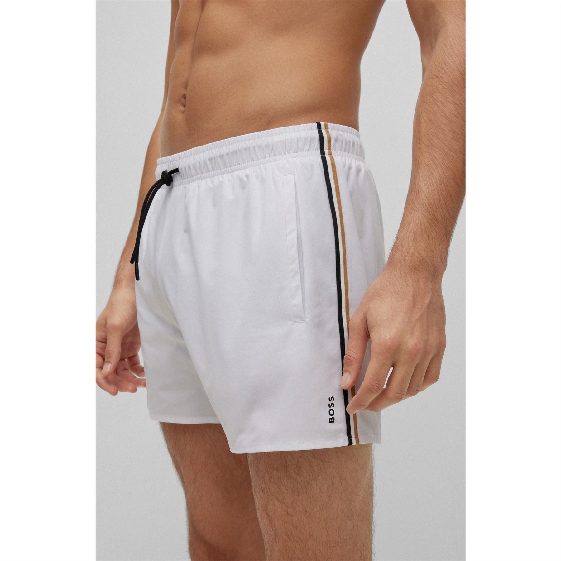 Boss Iconic Quick Drying Twin Slit Pockets Swim Shorts