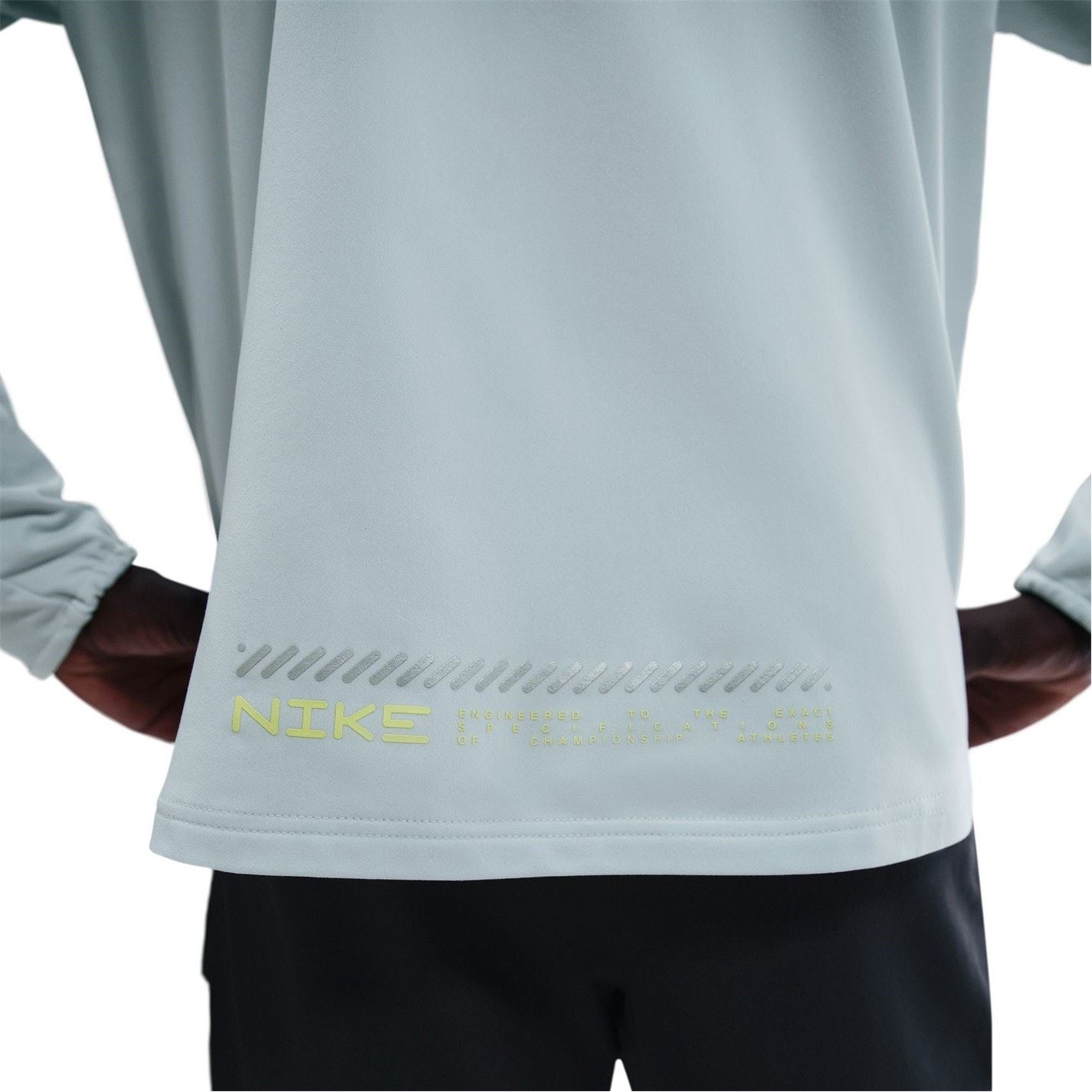 Nike Wint Miler Solid Patterned Hooded Drawstring Running Jacket
