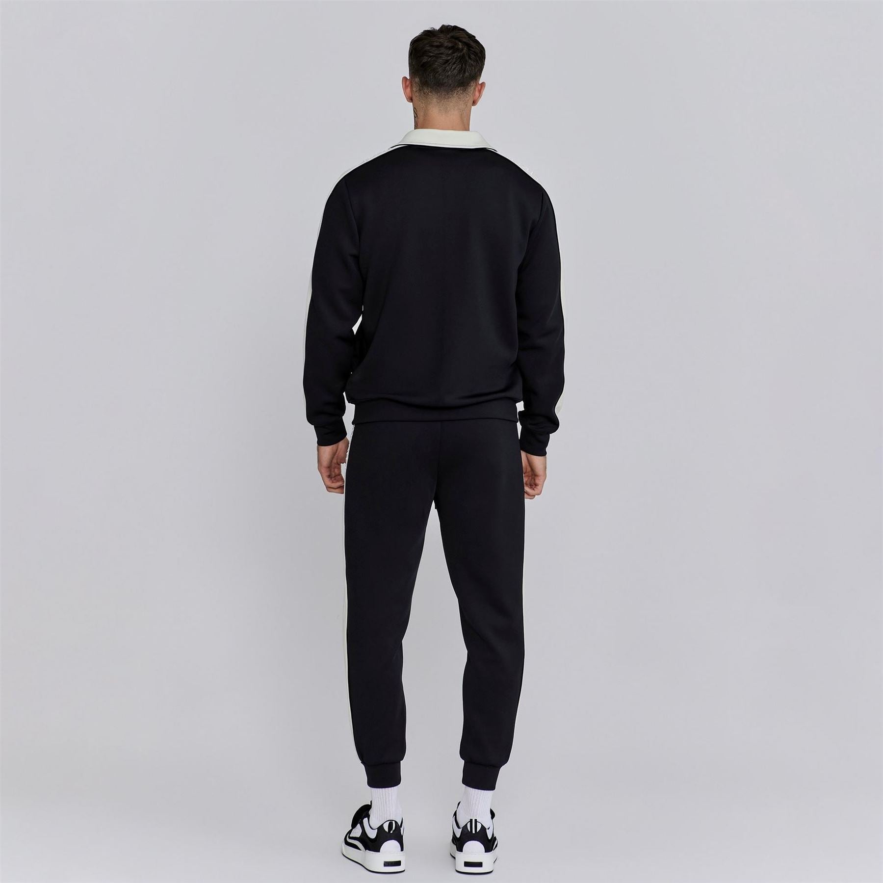 SikSilk Short Sleeve Crest Tracksuit Top