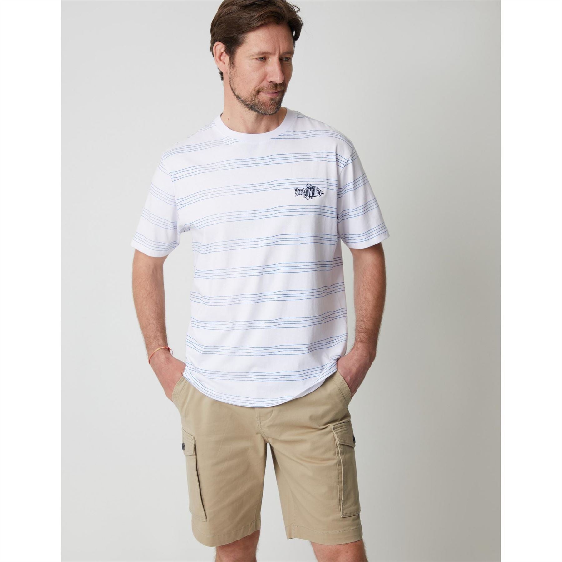Saltwell Dunbarton Fish Graphic Regular Fit T-Shirt