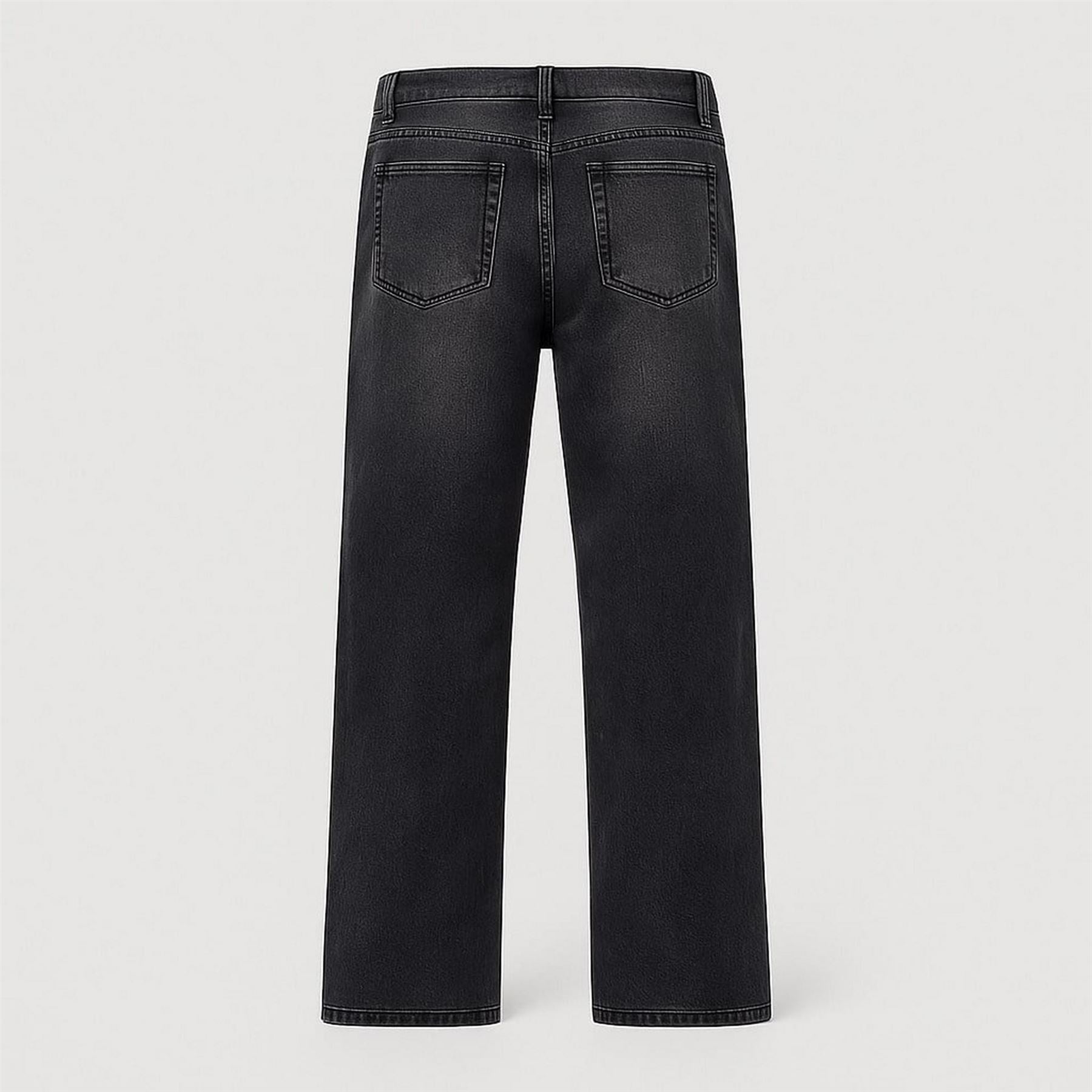 Firetrap Ripped Cotton Straight Leg Jeans
