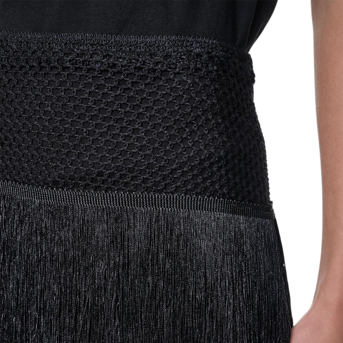 DKNY Fringe Skirt Ld63
