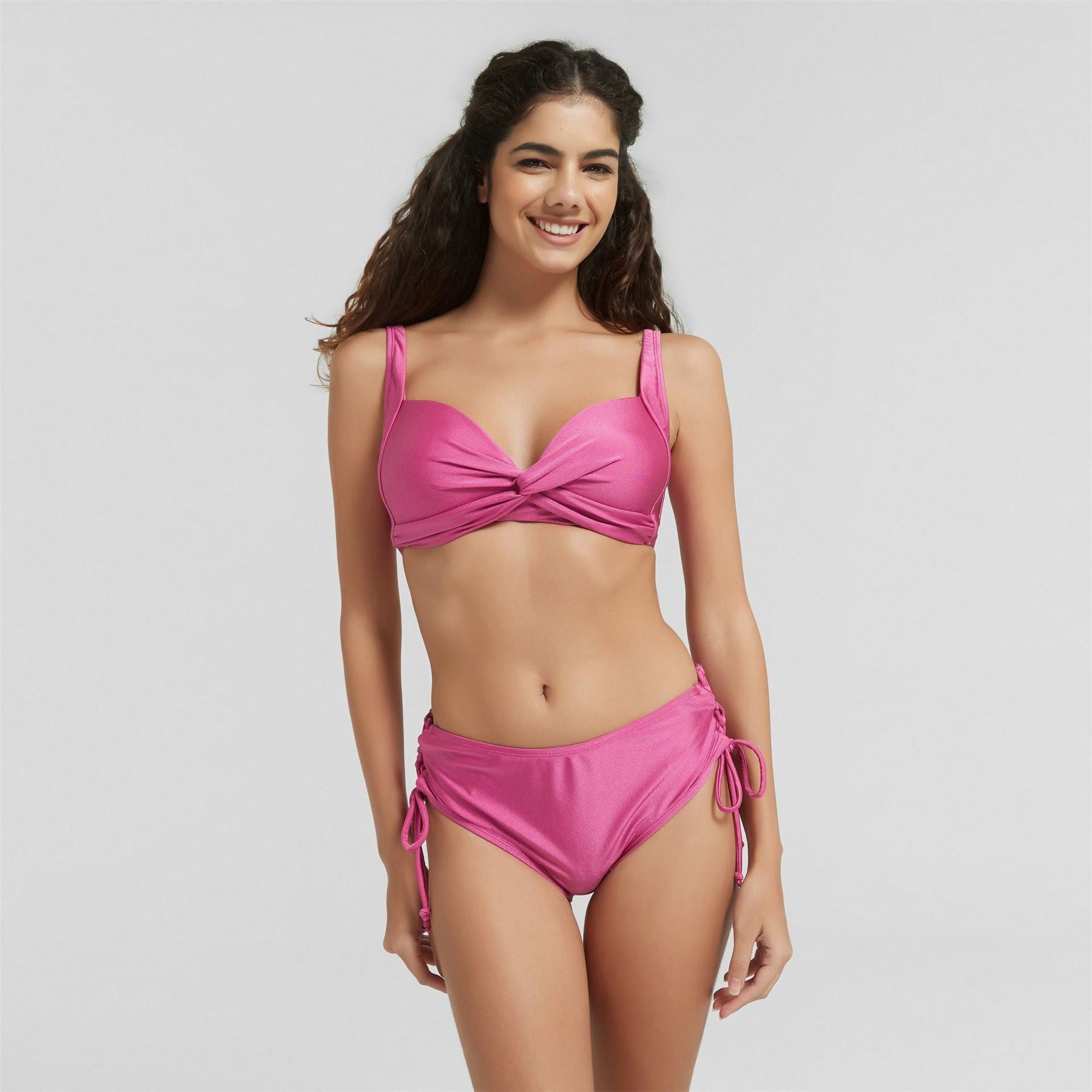 Be You Shimmer Plunge Bikni Top