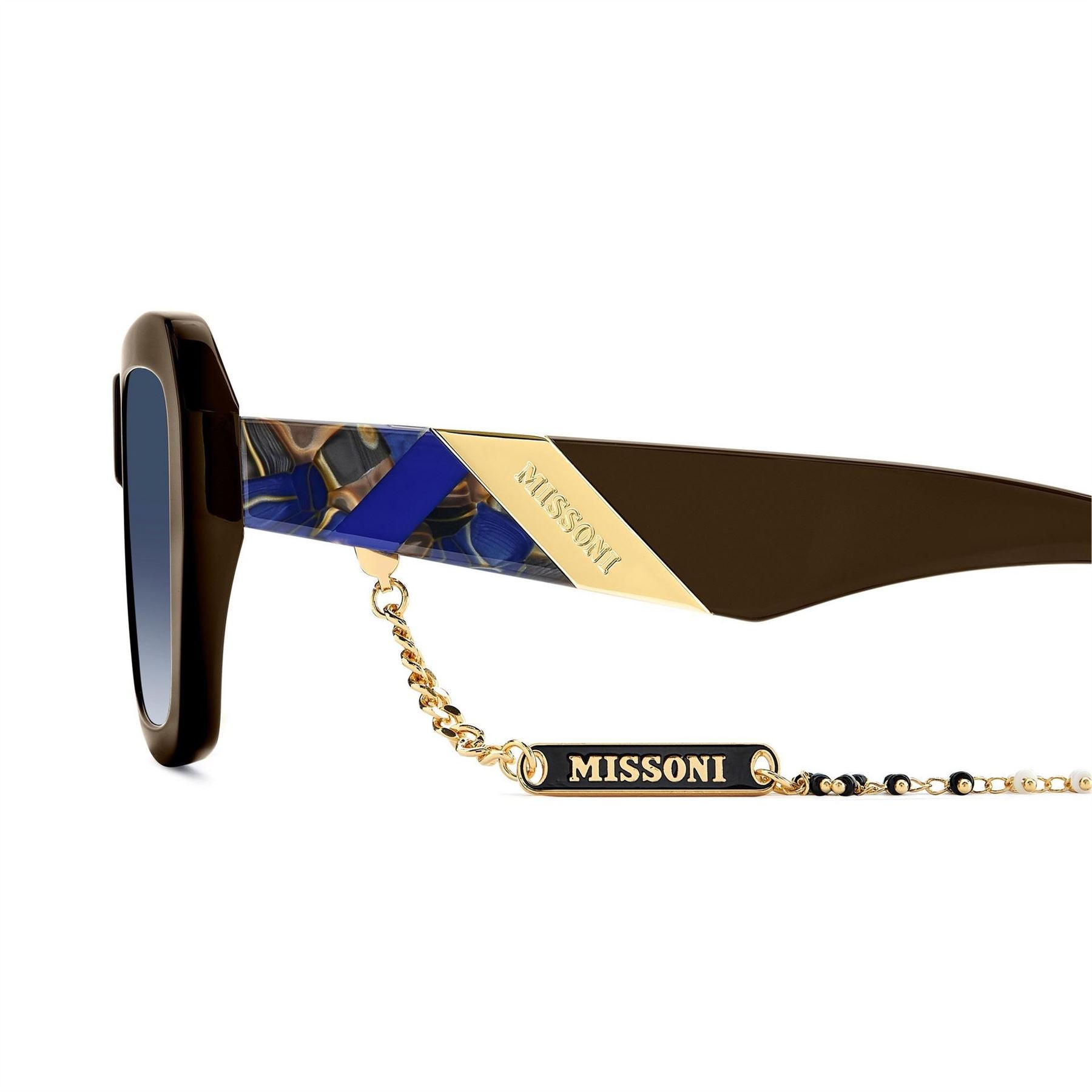 Missoni Rectangular Round Sunglasses