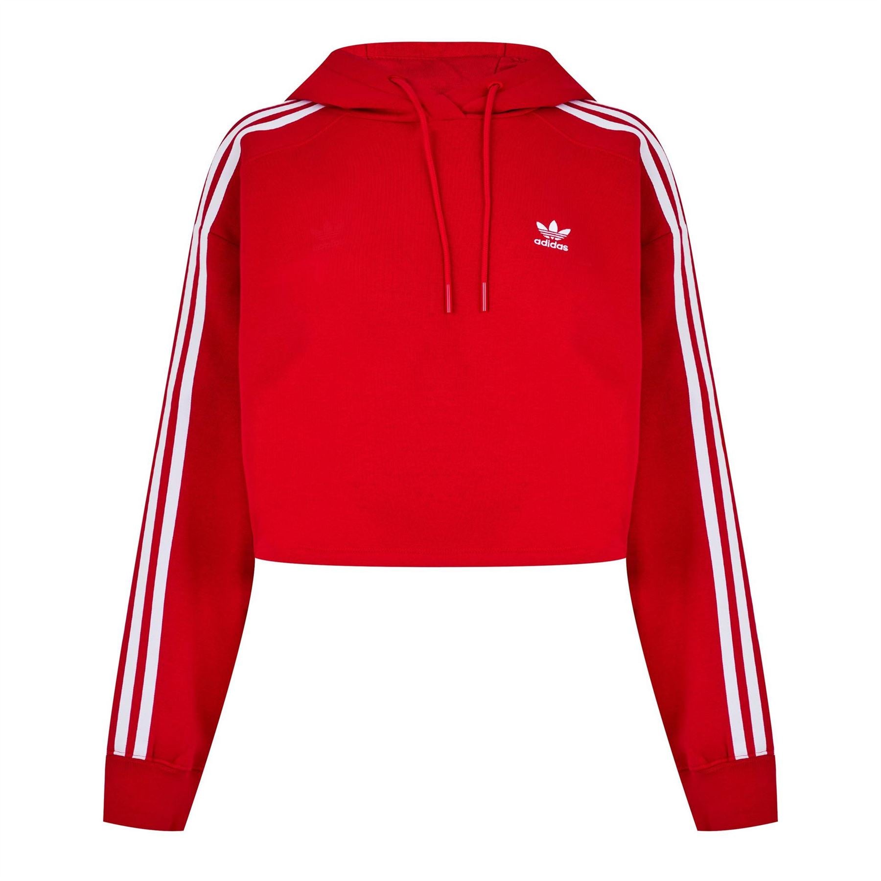 adidas Originals Cropped Hooded Relaxed Fit Sweatshirt
