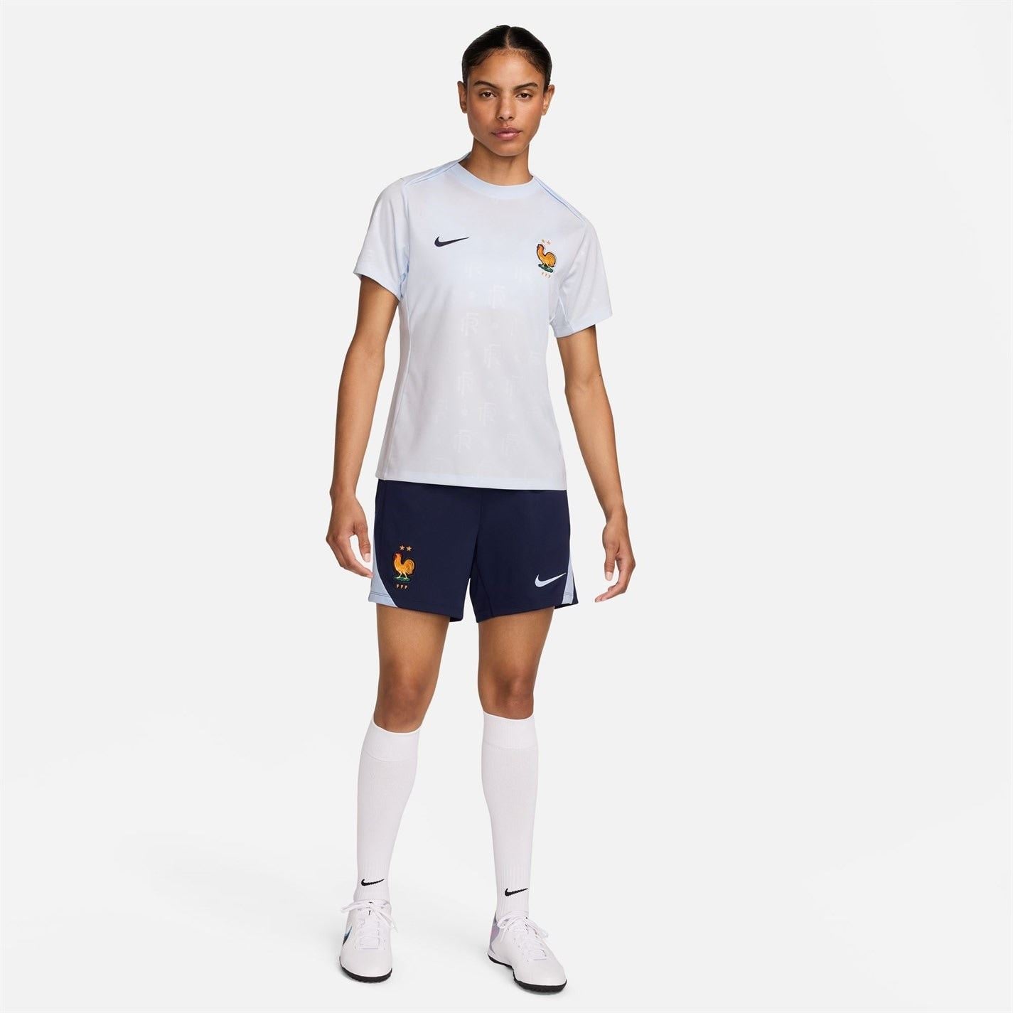 Nike Womens France Academy Pro Away Pre Match Shirt 2024