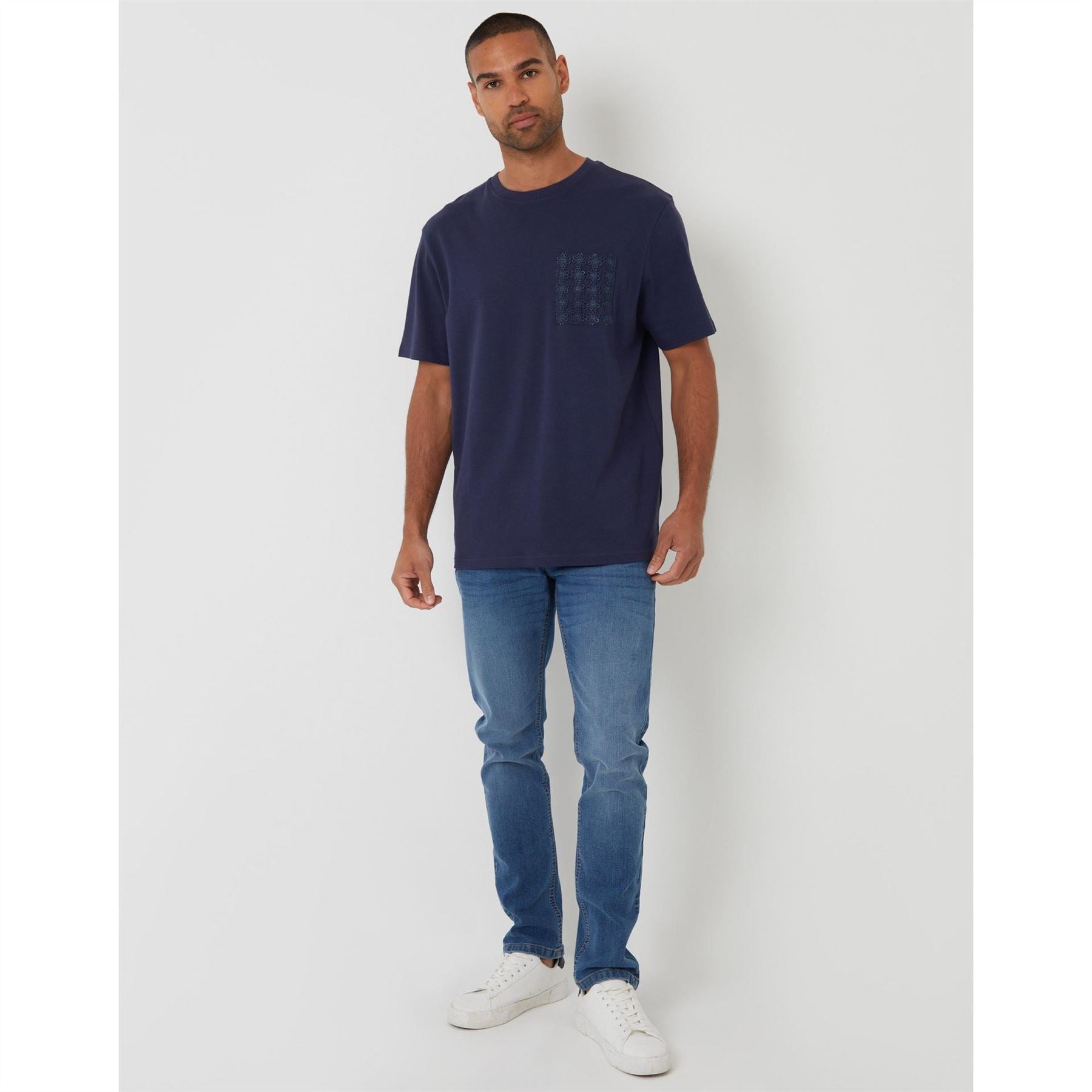 Threadbare Hyde Regular Fit Crew Neck T-Shirt