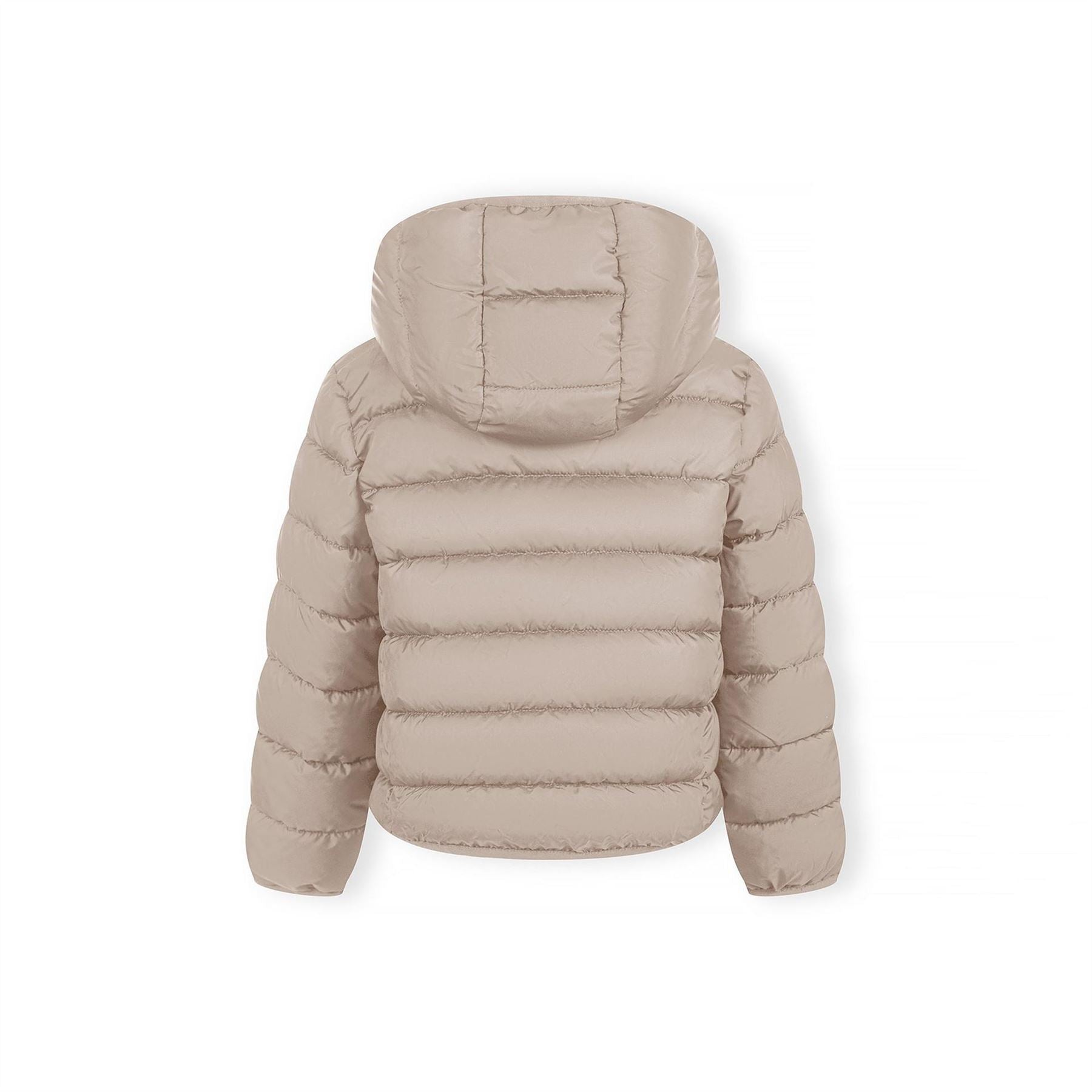 Minoti Girls Quilted Jacket With Zip Removable Hood Beige