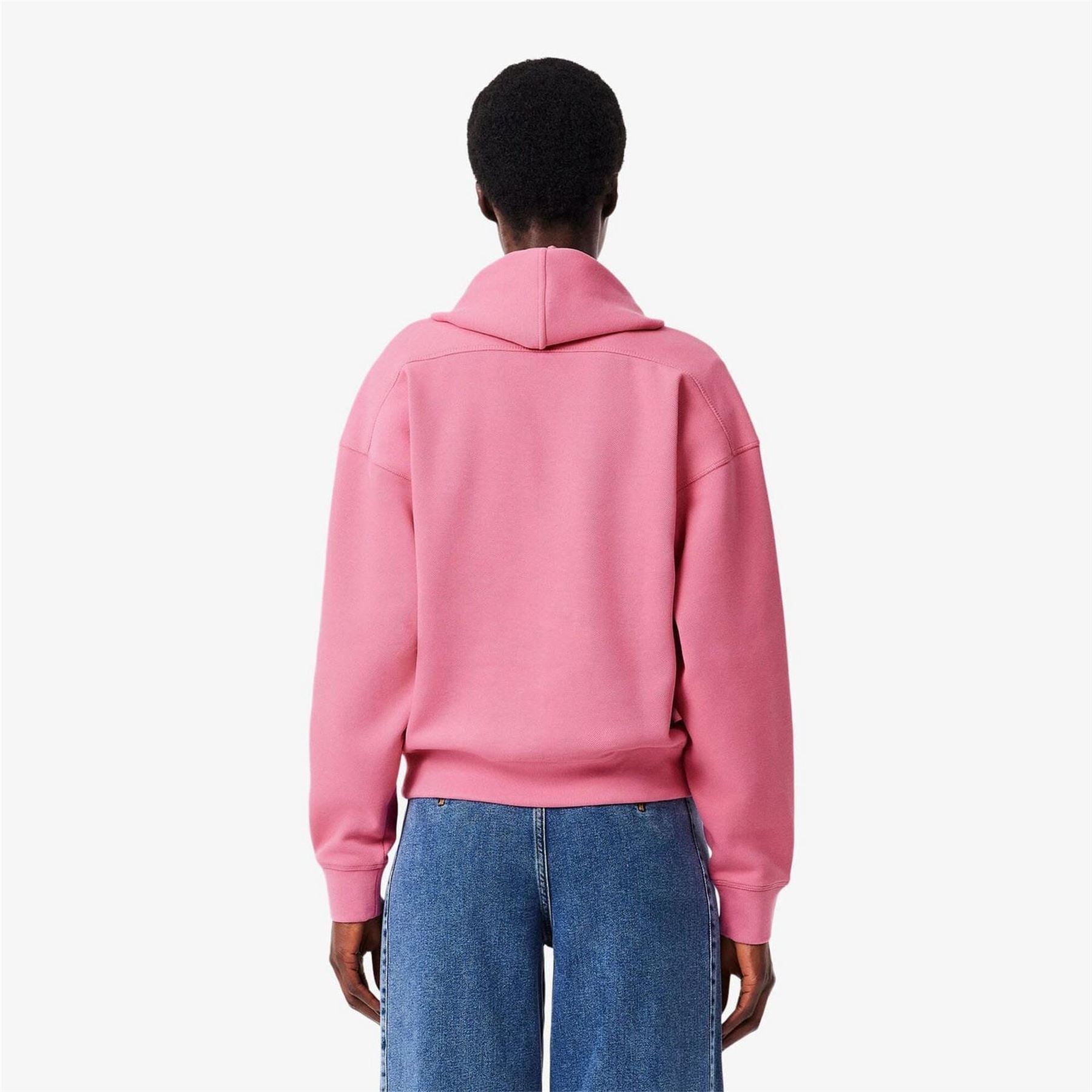 Lacoste Zip-Up Piqué Hoodie