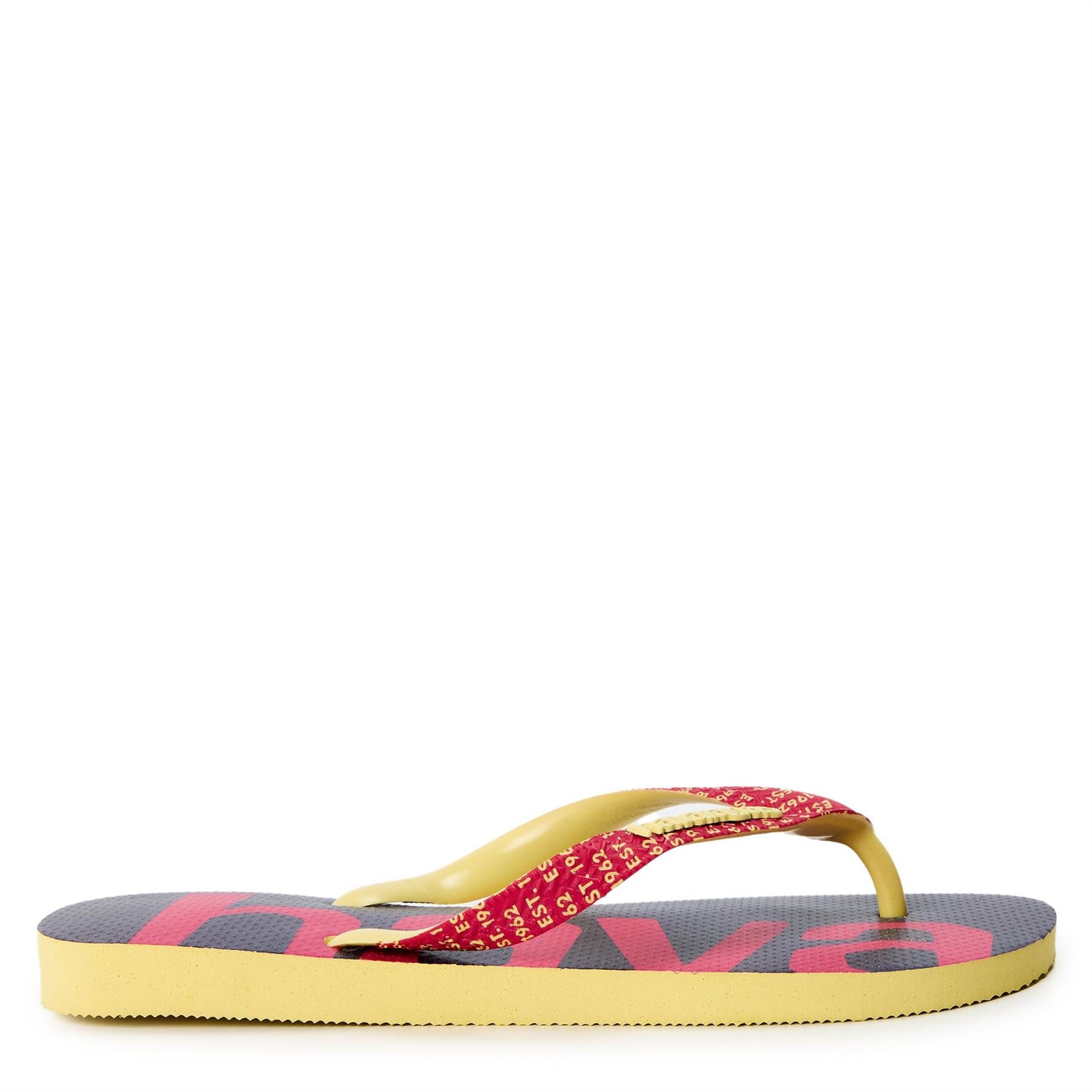 Havaianas Womens Hav. Top Logomania Mid Tech Lemon Y Flip Flops