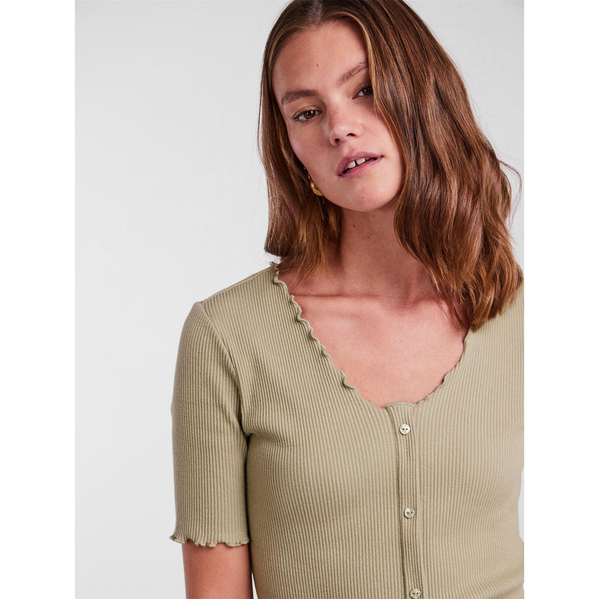 Pieces Nukisa V-Neck Mini Bodycon Dress