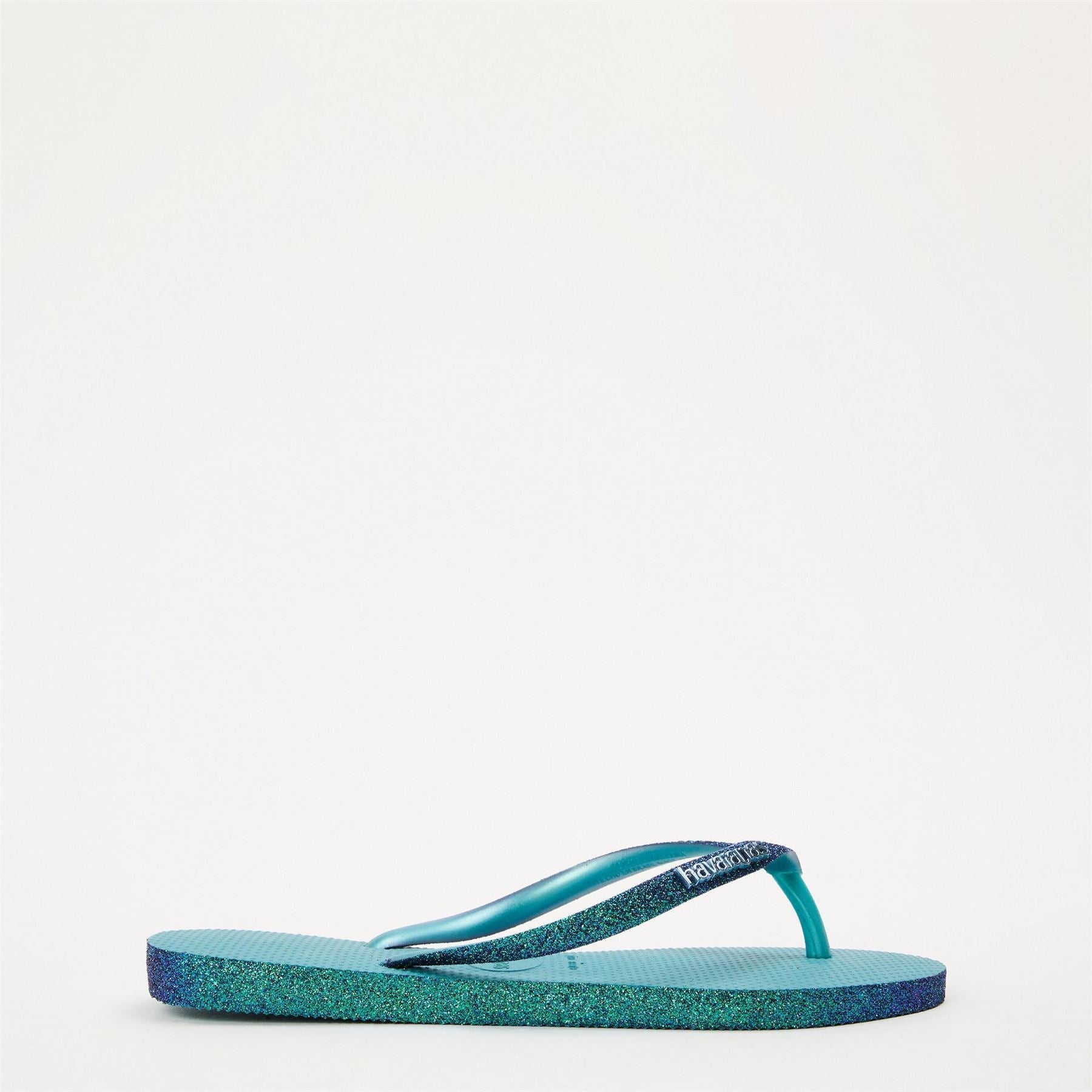Havaianas Womens Hav. Slim Sparkle Ii Nautical Blue Flip Flops