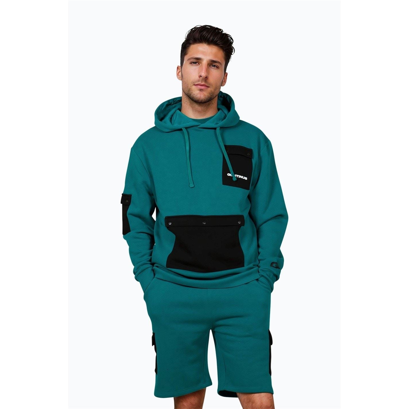 Hype Hooded Cargo Pocket Sweatshirt